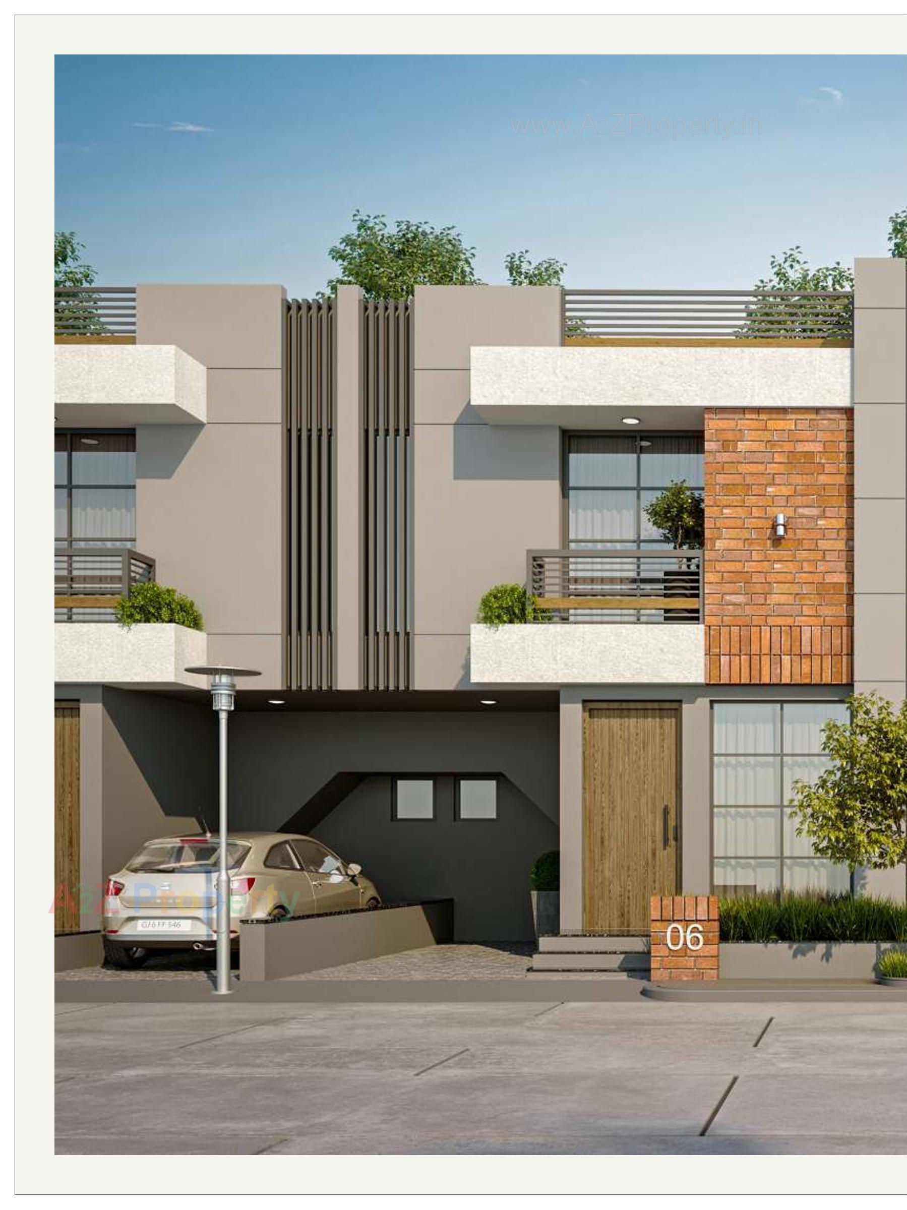 3D Elevation of real estate project Shyamal Orchid located at Ankhol, Vadodara, Gujarat