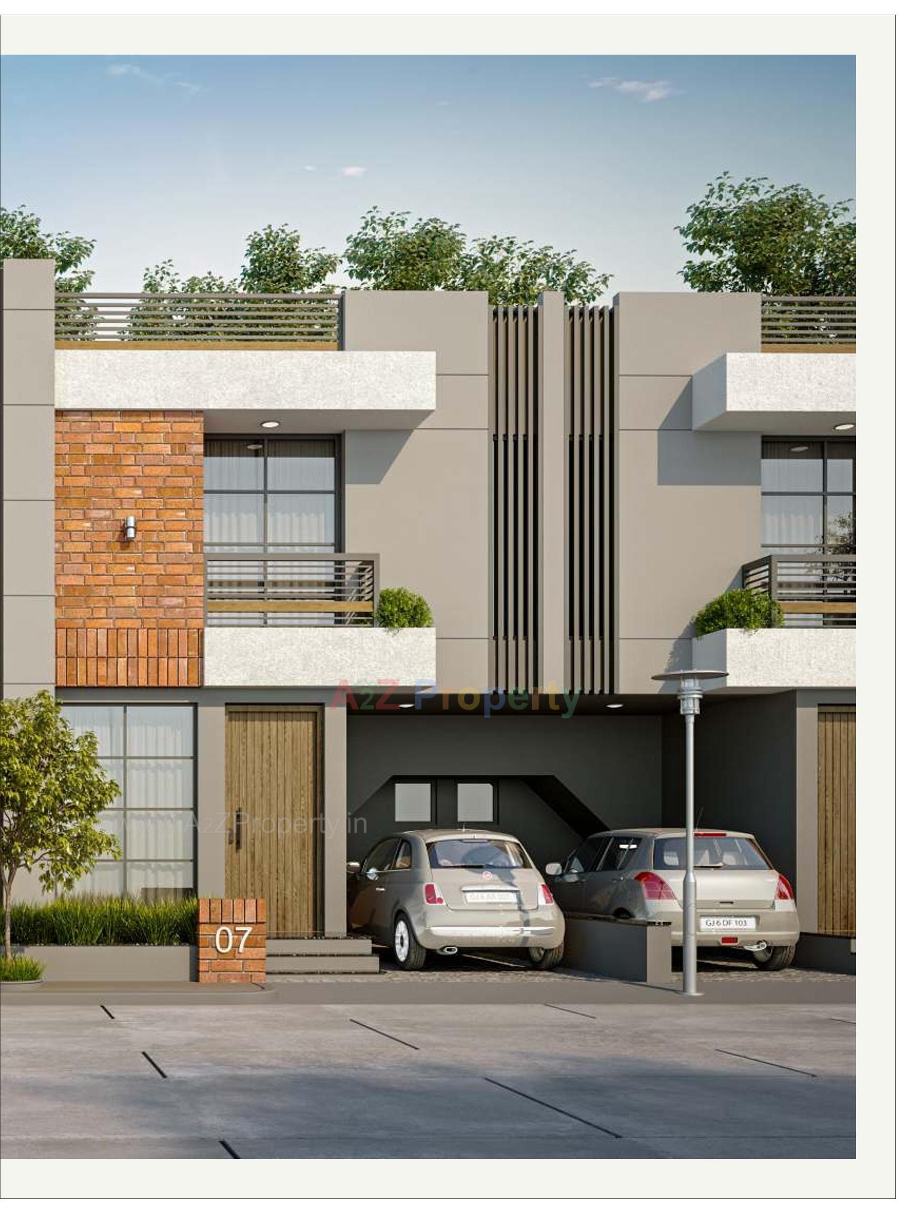 3D Elevation of real estate project Shyamal Orchid located at Ankhol, Vadodara, Gujarat