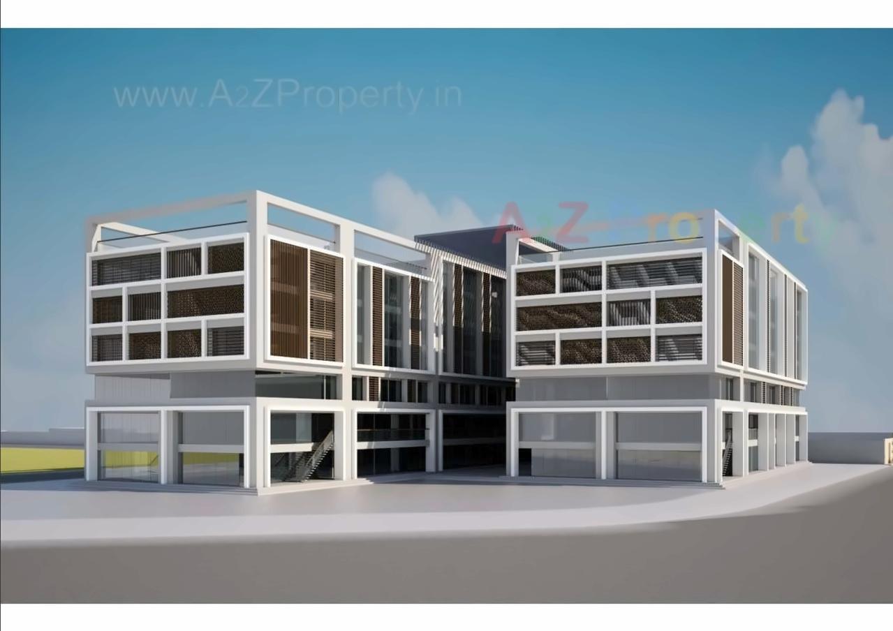 3D Elevation of real estate project Shyamal Park located at Tandalaja, Vadodara, Gujarat