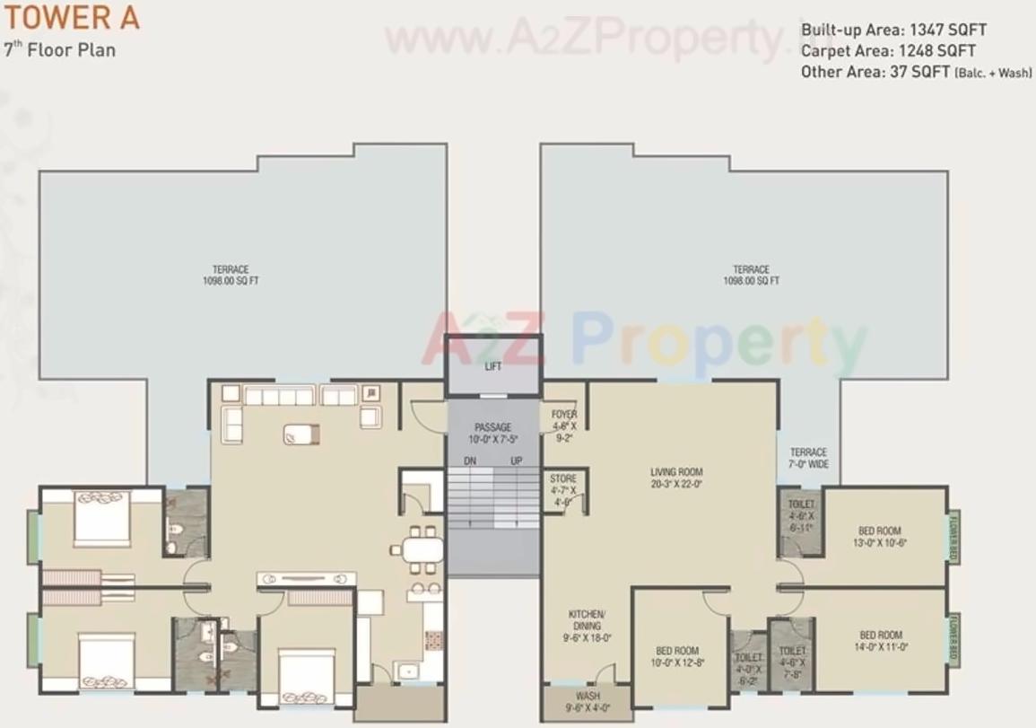 Layout of real estate project Shyamal Park located at Tandalaja, Vadodara, Gujarat