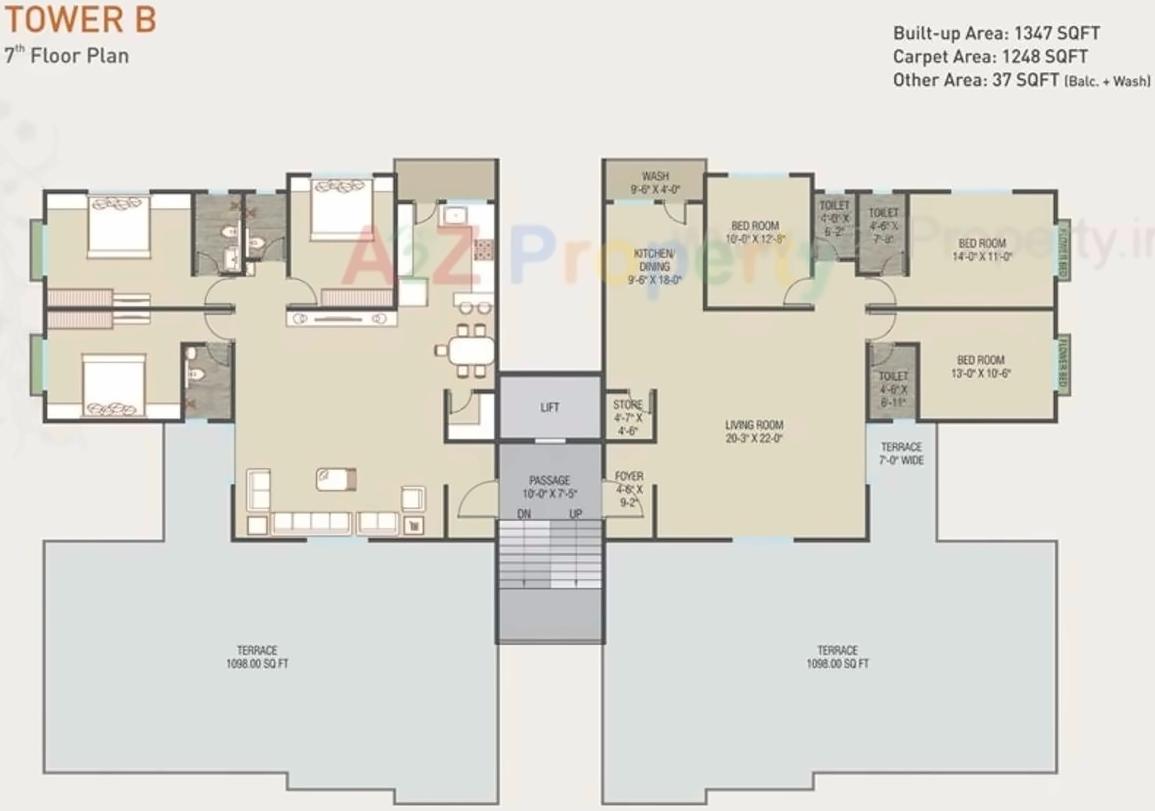 Layout of real estate project Shyamal Park located at Tandalaja, Vadodara, Gujarat