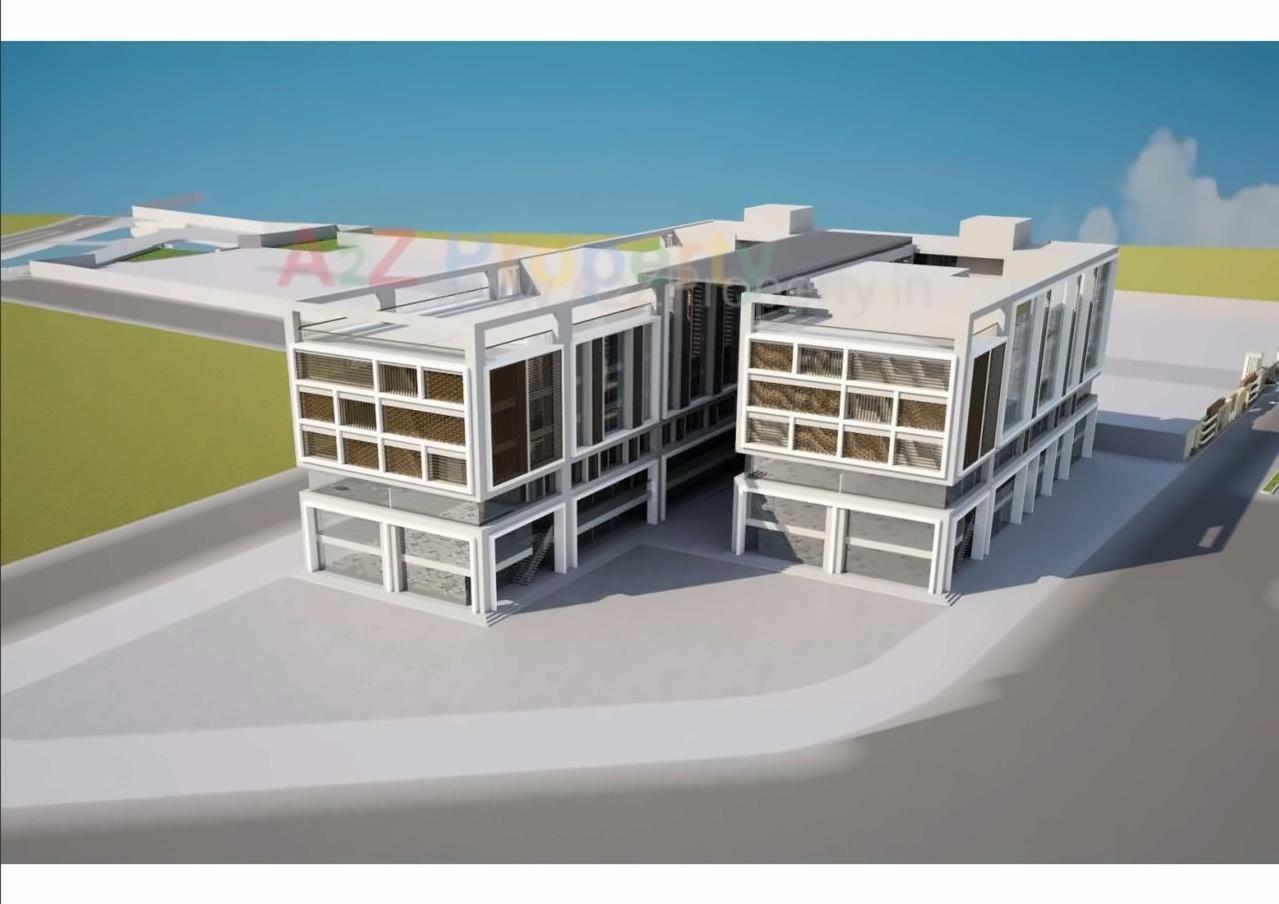 3D Elevation of real estate project Shyamal Park located at Tandalaja, Vadodara, Gujarat