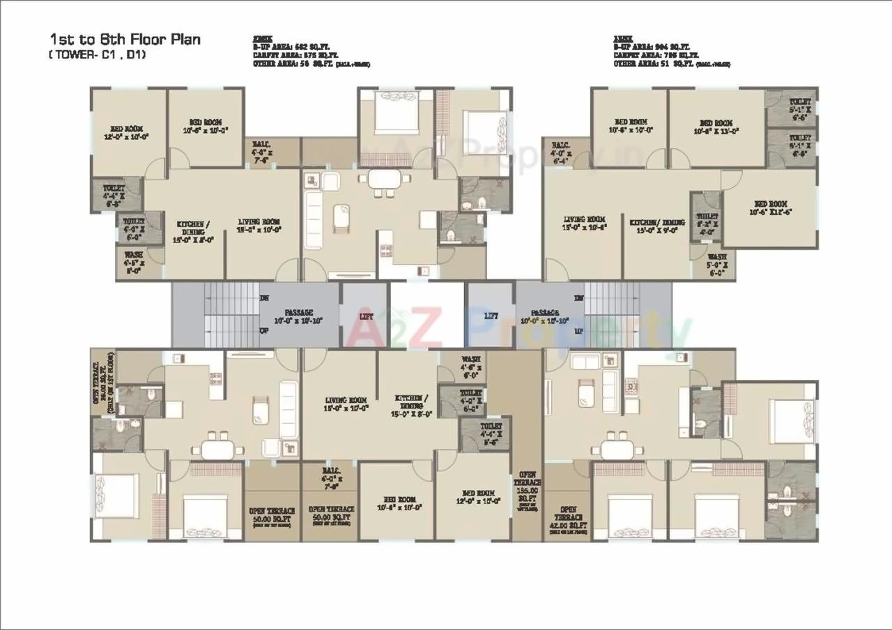 Layout of real estate project Shyamal Park located at Tandalaja, Vadodara, Gujarat