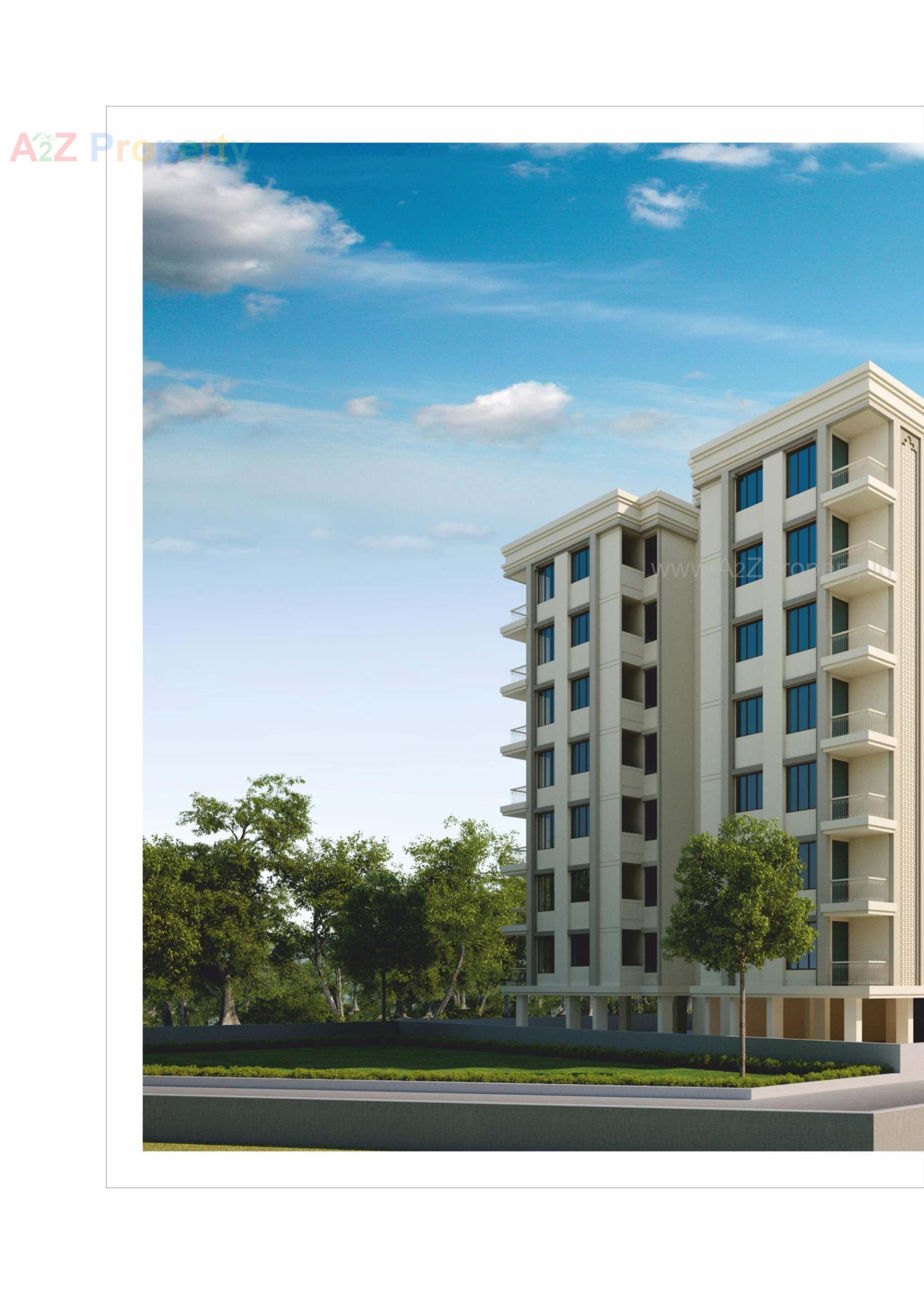 3D Elevation of real estate project Shyamal Pride located at Danteshwar, Vadodara, Gujarat
