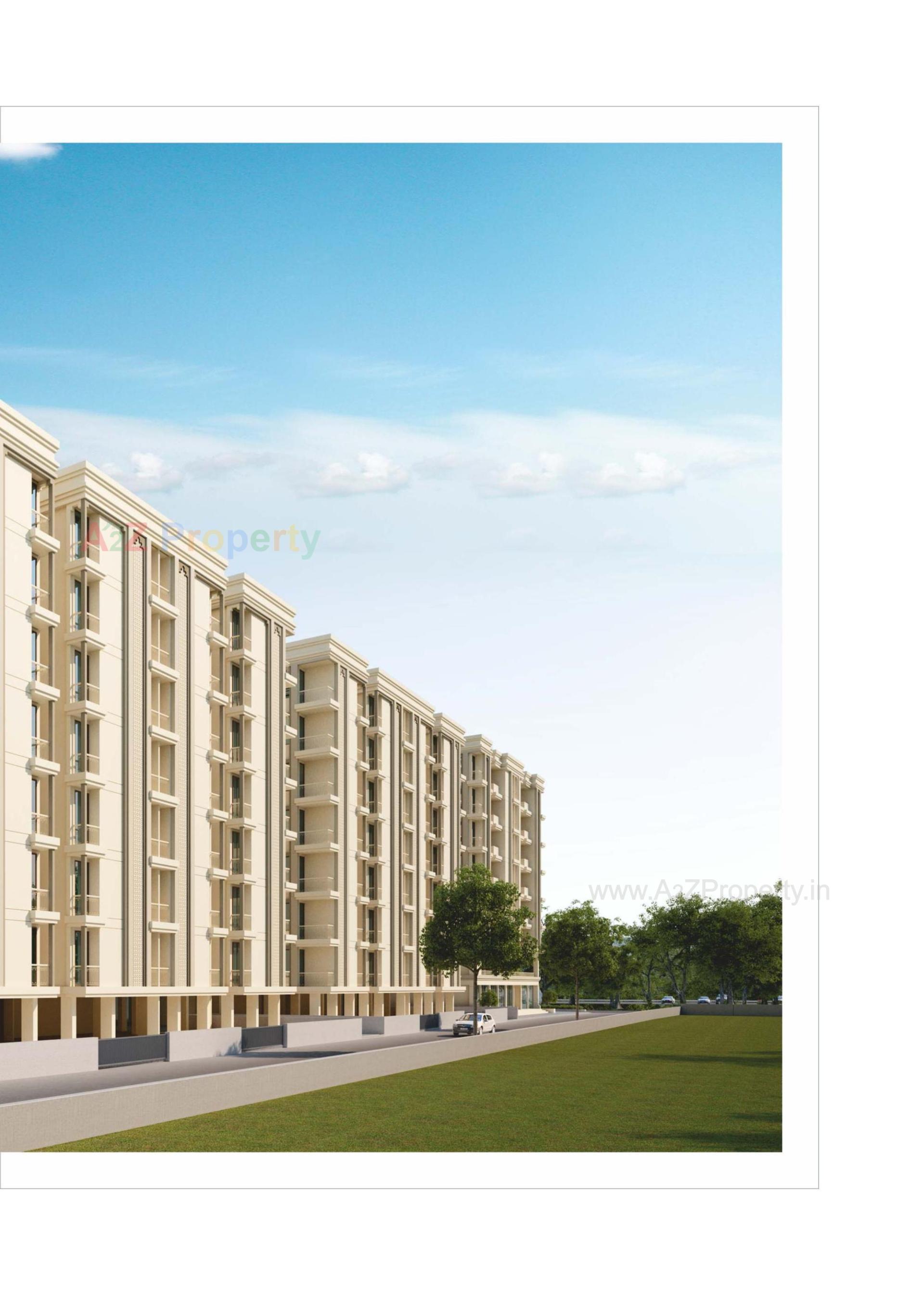 3D Elevation of real estate project Shyamal Pride located at Danteshwar, Vadodara, Gujarat