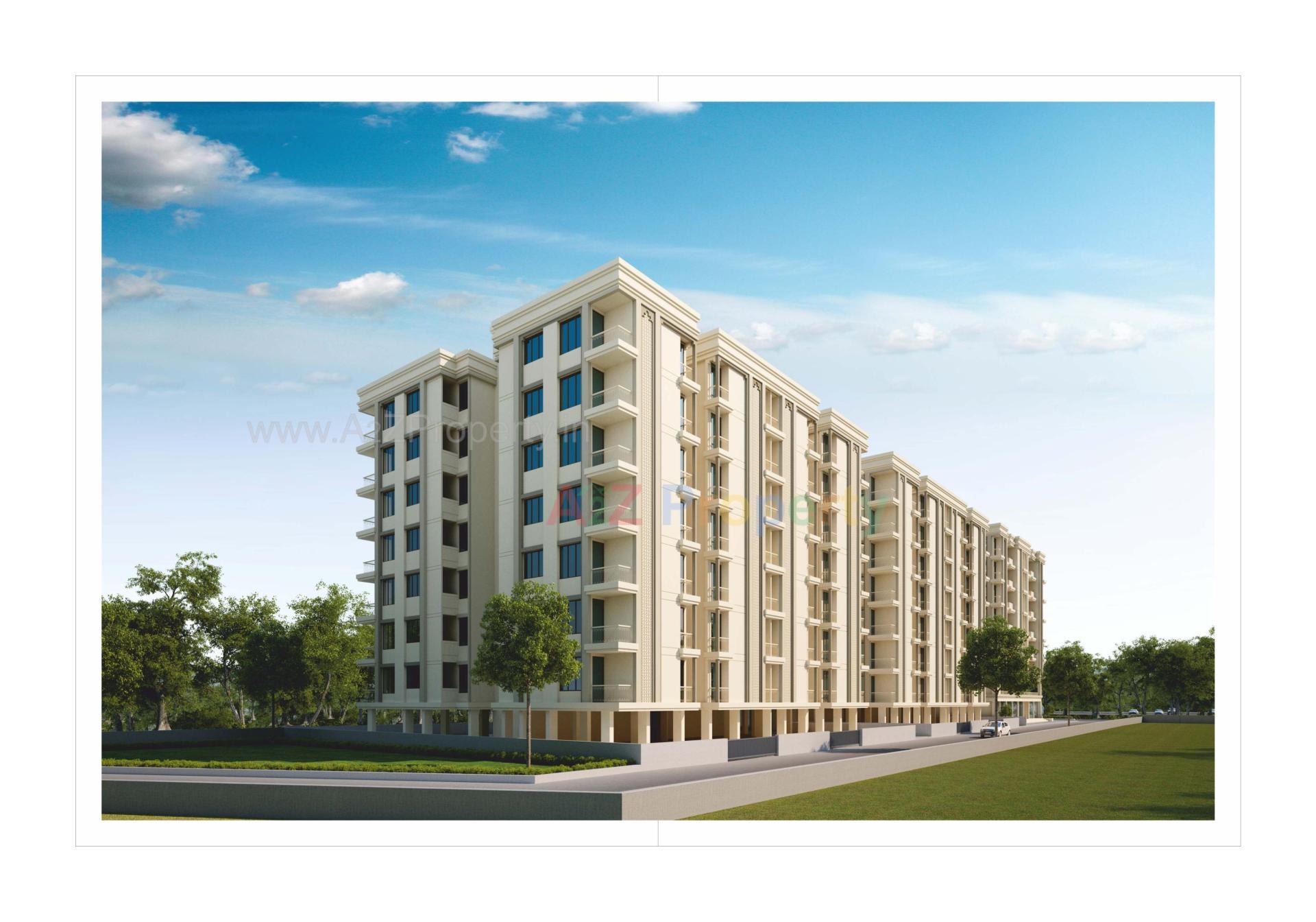 3D Elevation of real estate project Shyamal Pride located at Danteshwar, Vadodara, Gujarat