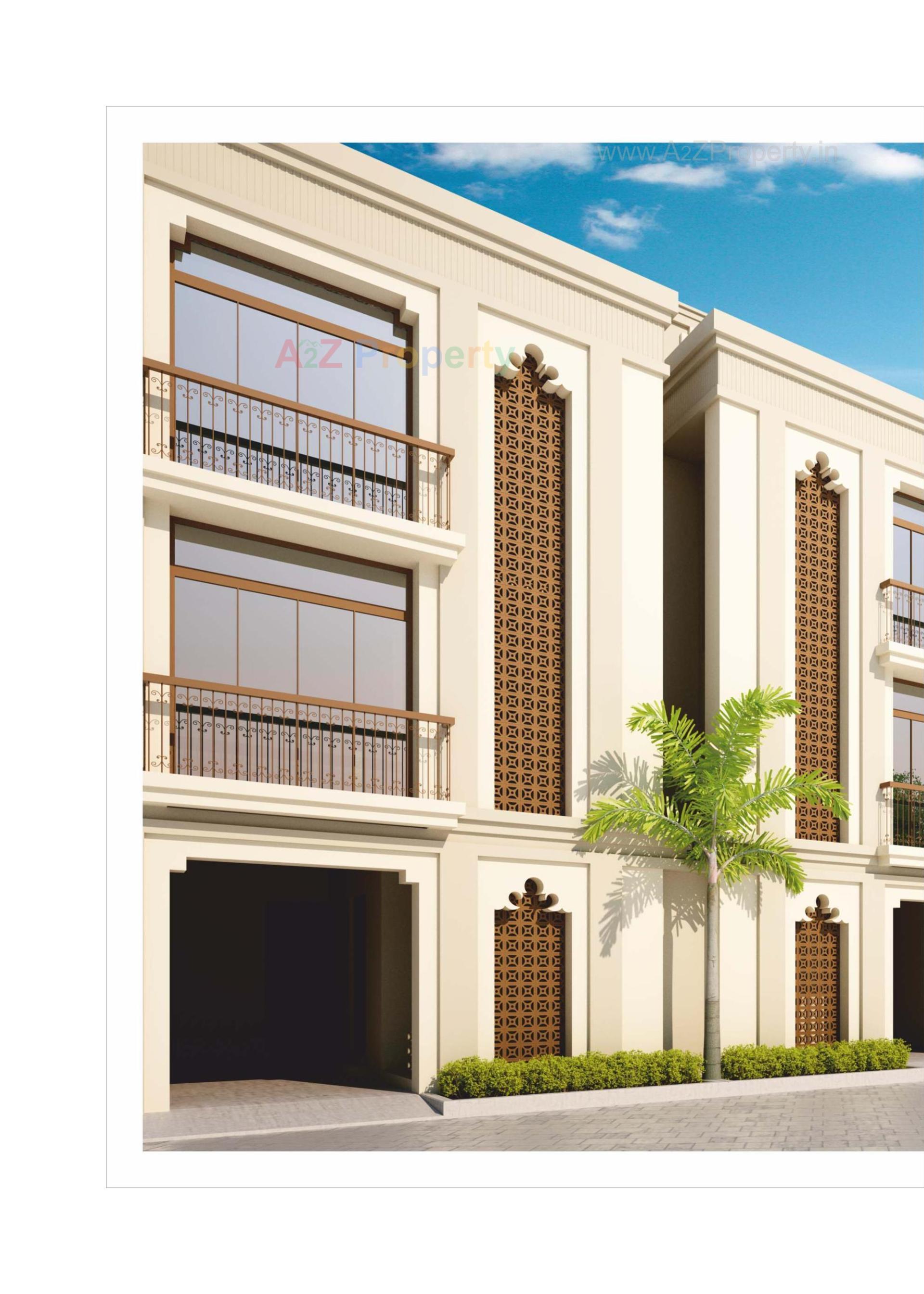 3D Elevation of real estate project Shyamal Pride located at Danteshwar, Vadodara, Gujarat