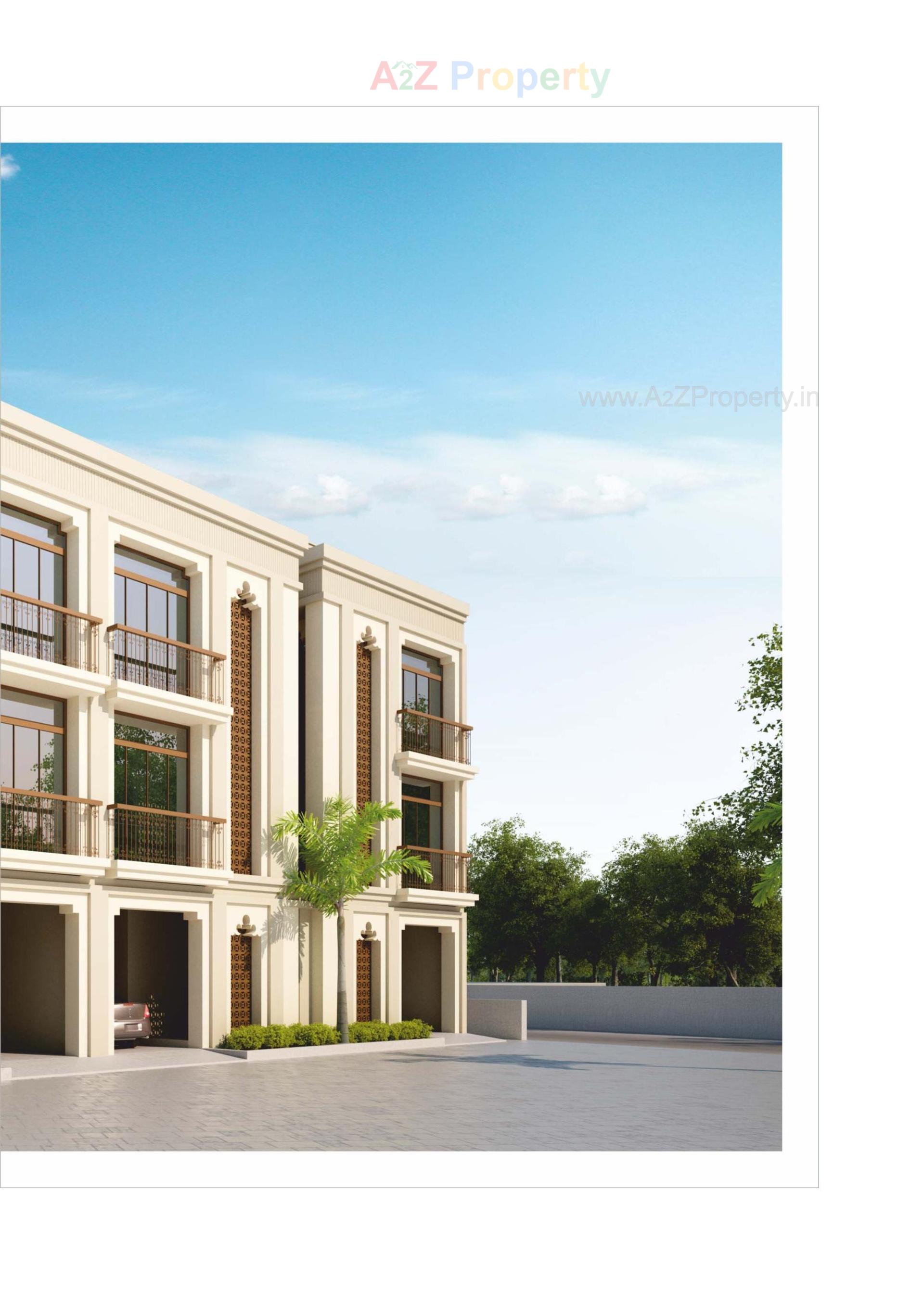 3D Elevation of real estate project Shyamal Pride located at Danteshwar, Vadodara, Gujarat