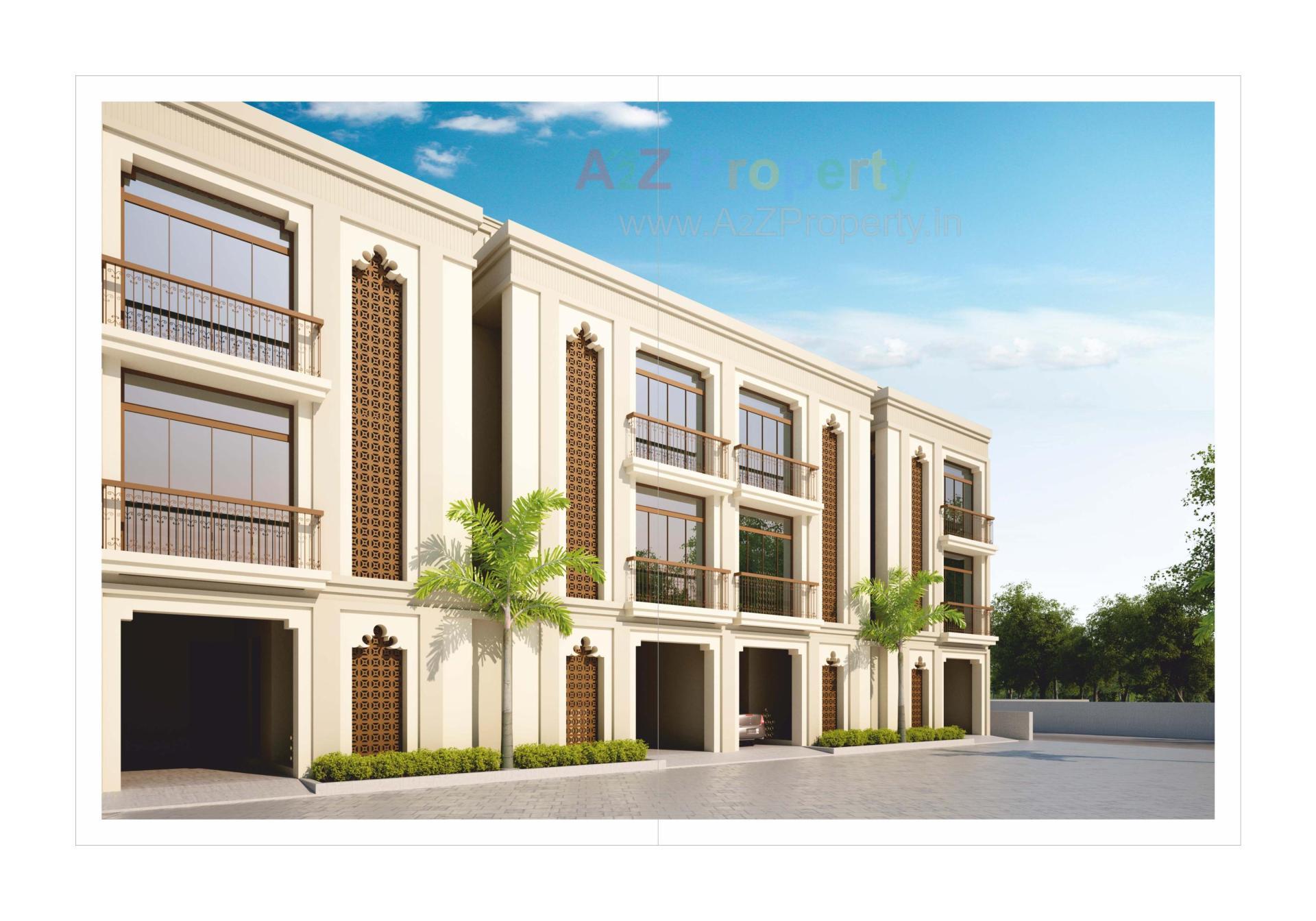 3D Elevation of real estate project Shyamal Pride located at Danteshwar, Vadodara, Gujarat