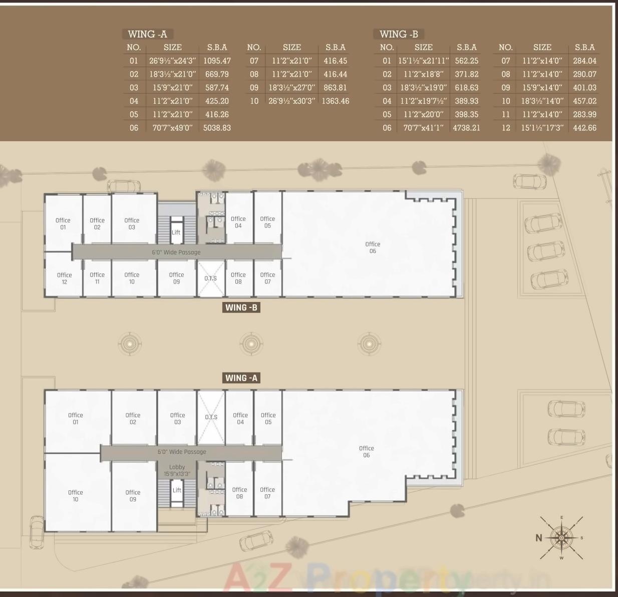 Layout of real estate project Siddharth Annexe located at Sama, Vadodara, Gujarat