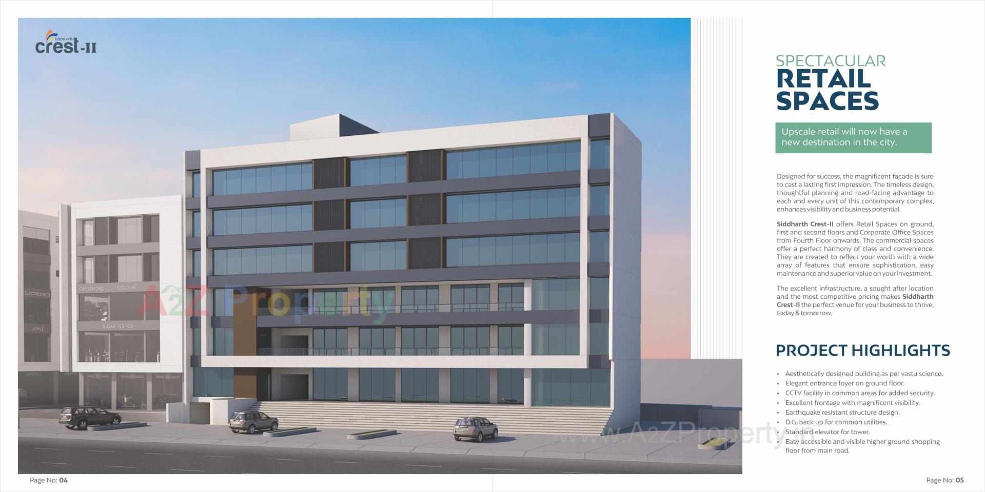 3D Elevation of real estate project Siddharth Crest Ii located at Nizampura, Vadodara, Gujarat