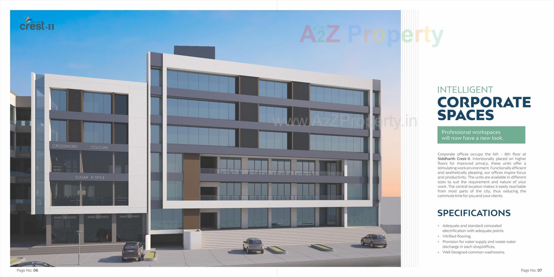 3D Elevation of real estate project Siddharth Crest Ii located at Nizampura, Vadodara, Gujarat