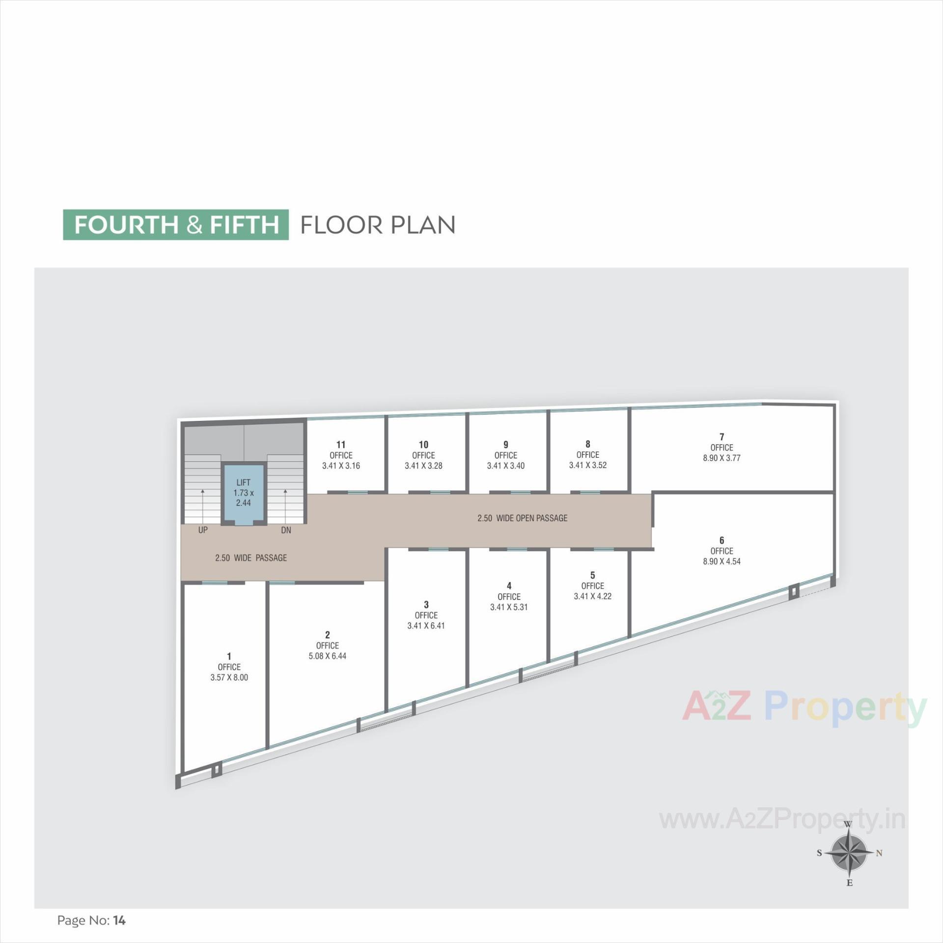 Layout of real estate project Siddharth Crest Ii located at Nizampura, Vadodara, Gujarat