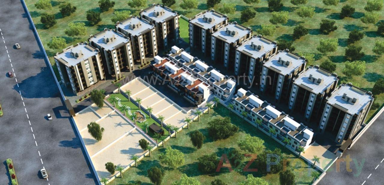 3D Elevation of real estate project Siddharth Enclave located at Harni, Vadodara, Gujarat