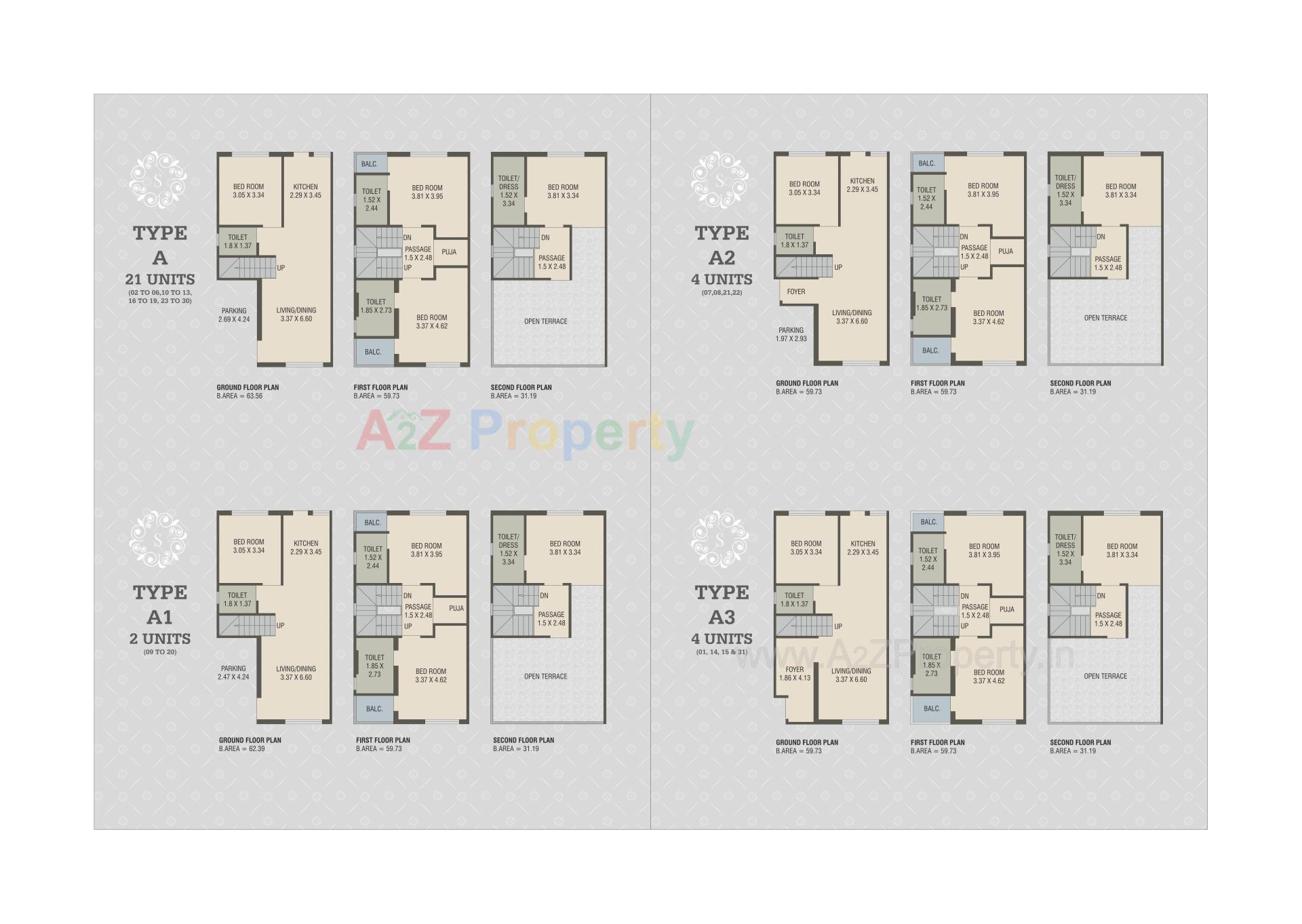 Layout of real estate project Siddharth Resicom located at Kapurai, Vadodara, Gujarat