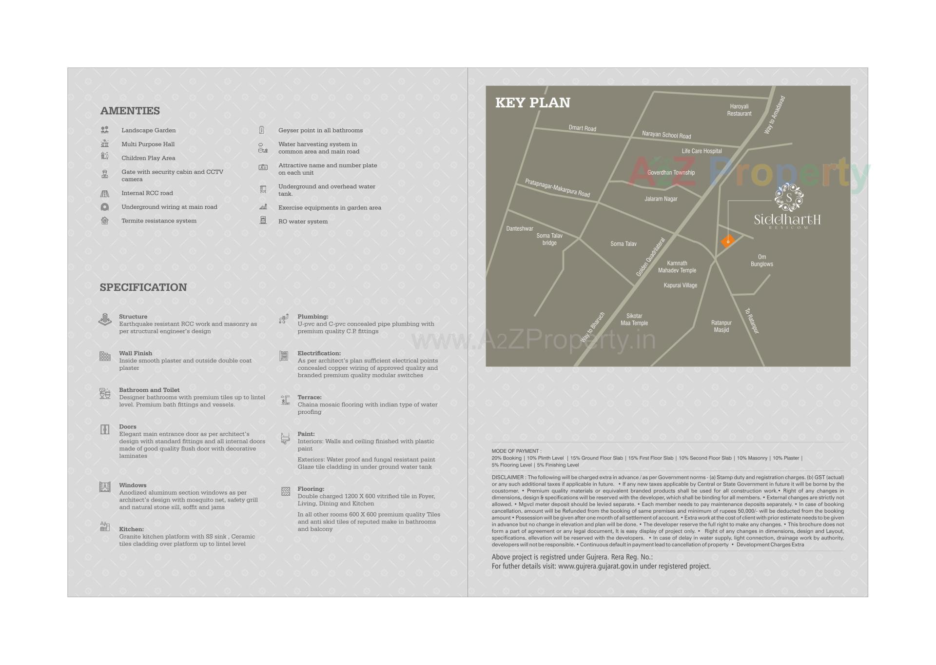  of real estate project Siddharth Resicom located at Kapurai, Vadodara, Gujarat