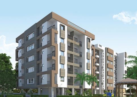 3D Elevation of real estate project Siddharth Square located at Vadodara, Vadodara, Gujarat