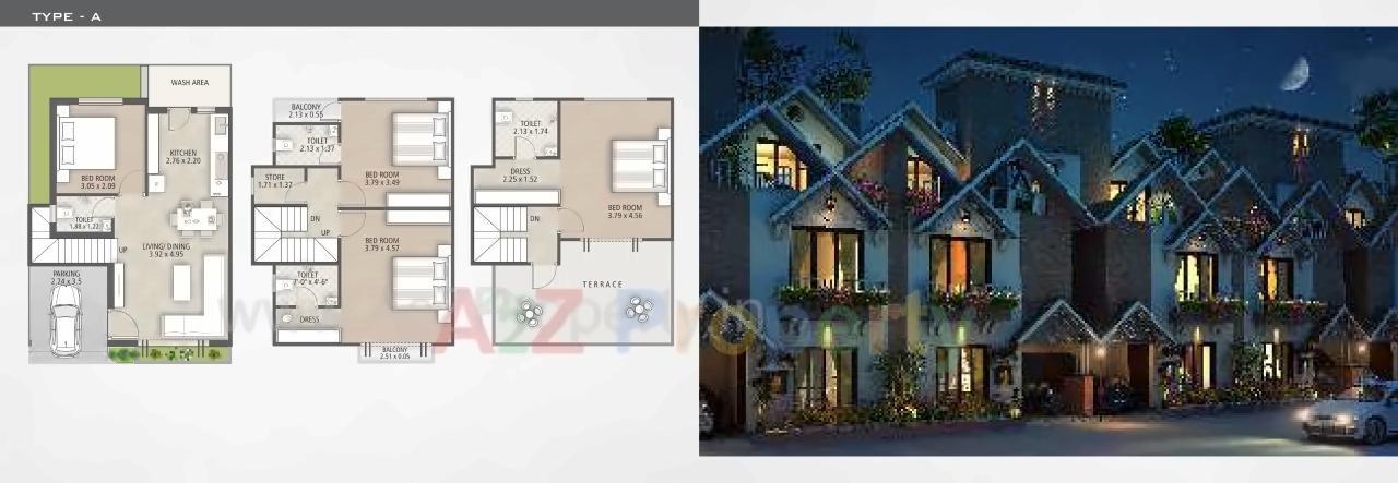 Layout of real estate project Siddheshwar Hilarious located at Harni, Vadodara, Gujarat