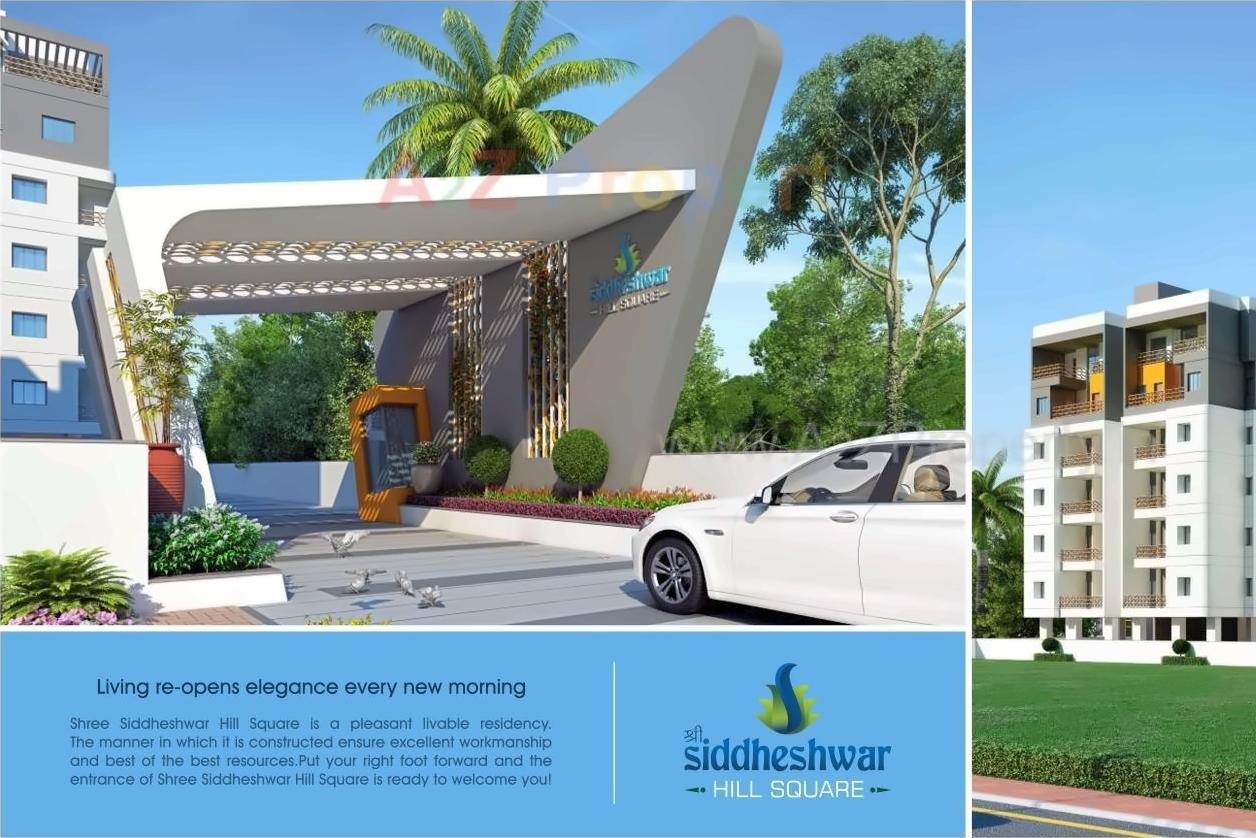 3D Elevation of real estate project Siddheshwar Hill Square located at Sayajipura, Vadodara, Gujarat