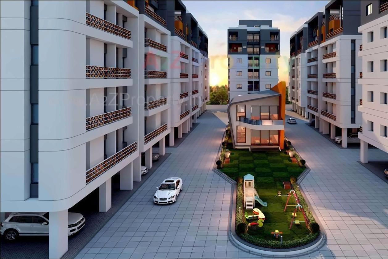 3D Elevation of real estate project Siddheshwar Hill Square located at Sayajipura, Vadodara, Gujarat