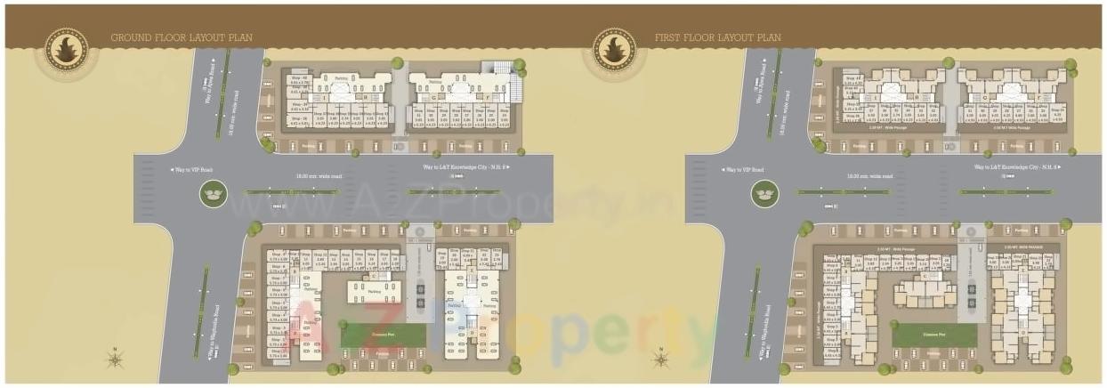 Layout of real estate project Siddheshwer Heritage located at Bapod, Vadodara, Gujarat