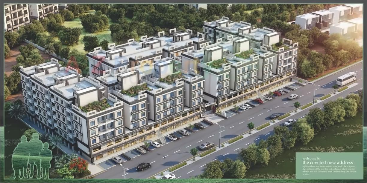 3D Elevation of real estate project Siddheshwer Hill located at Tarsali, Vadodara, Gujarat