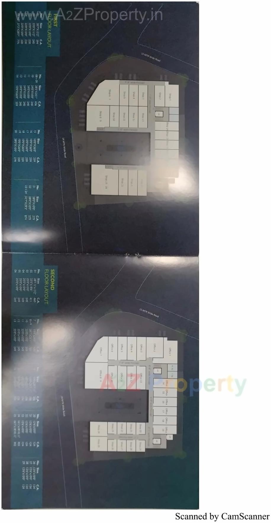 Layout of real estate project Siddhivinayak Arcus located at Bhayli, Vadodara, Gujarat