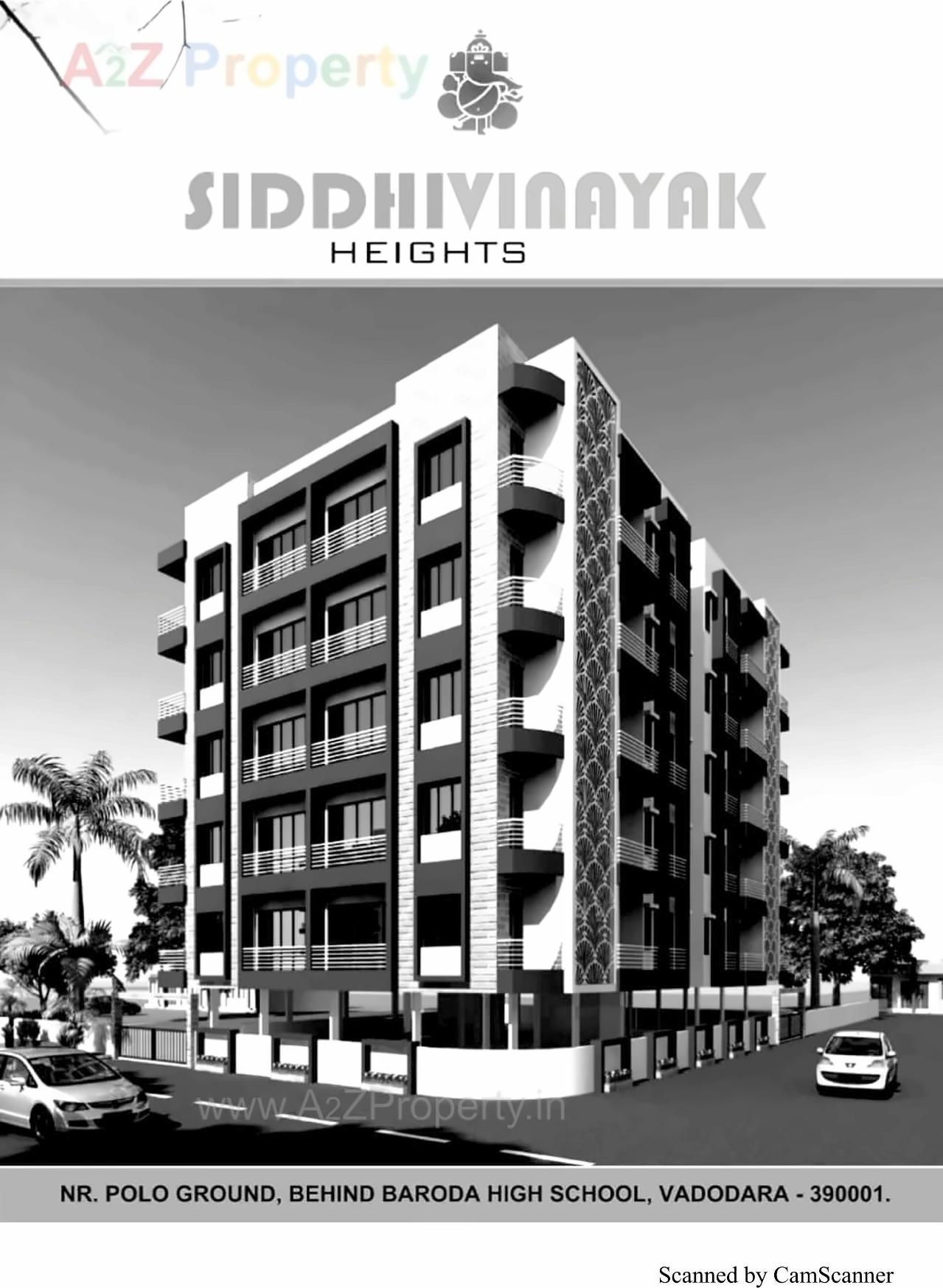 3D Elevation of real estate project Siddhivinayak Heights located at Vadodara, Vadodara, Gujarat