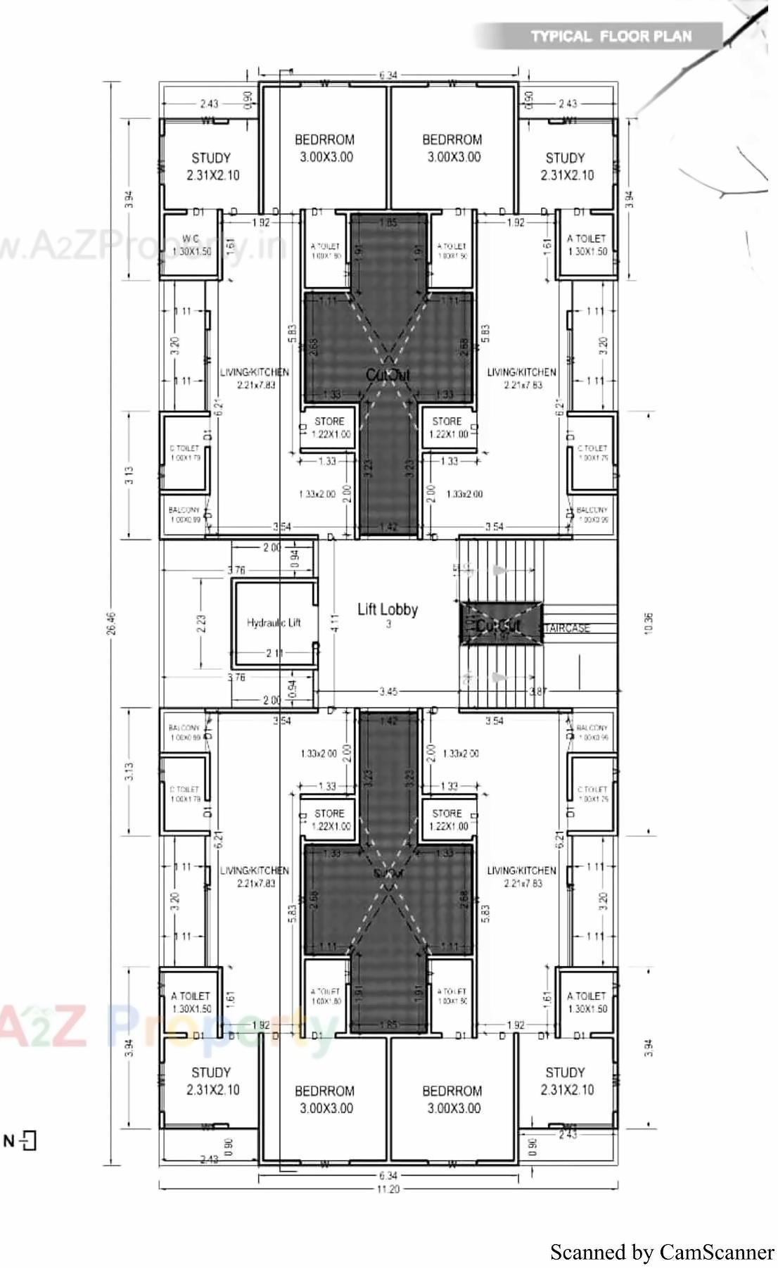 Layout of real estate project Siddhivinayak Heights located at Vadodara, Vadodara, Gujarat