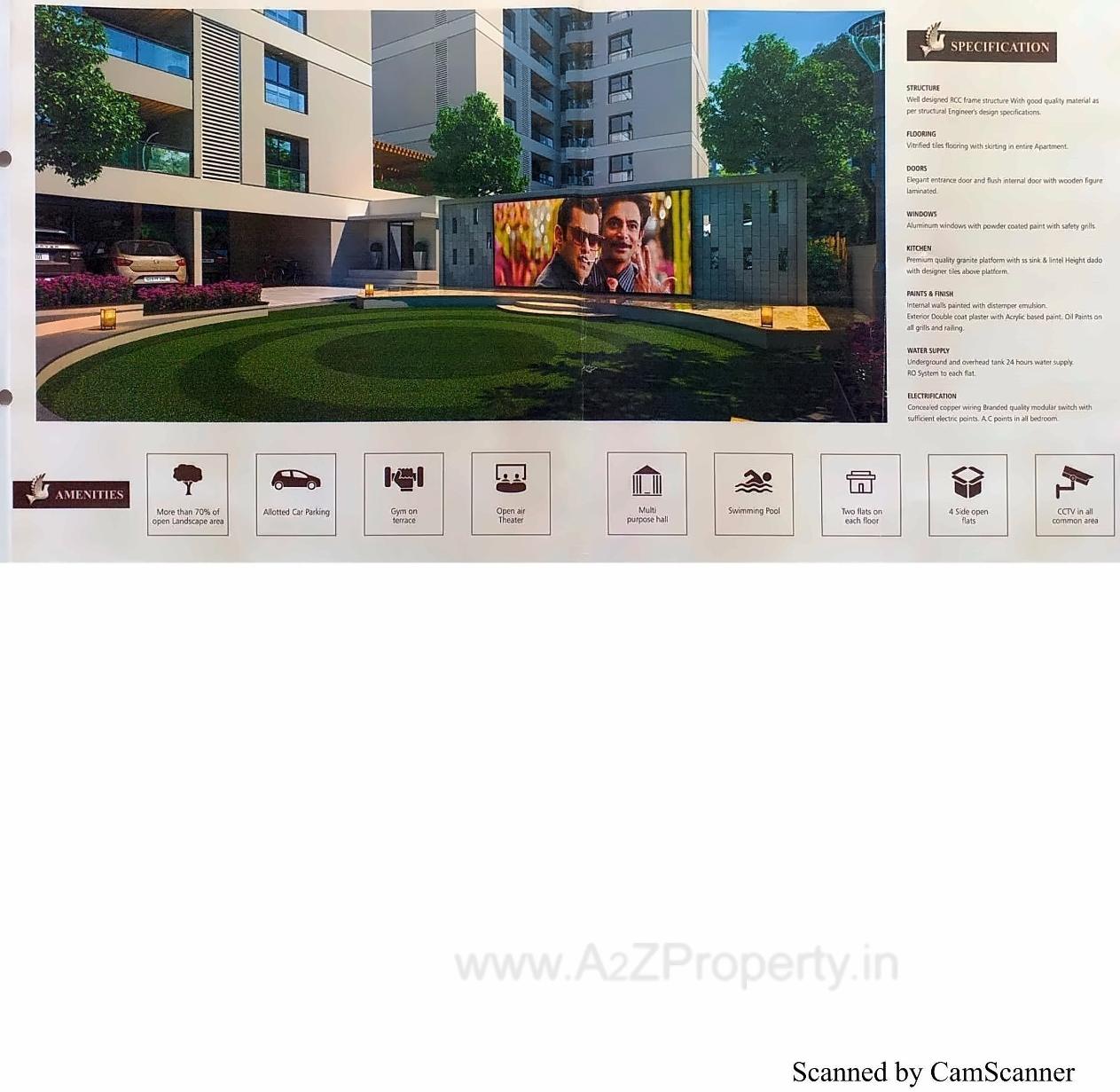 Layout of real estate project Siddhivinayak Highland located at Bhayli, Vadodara, Gujarat
