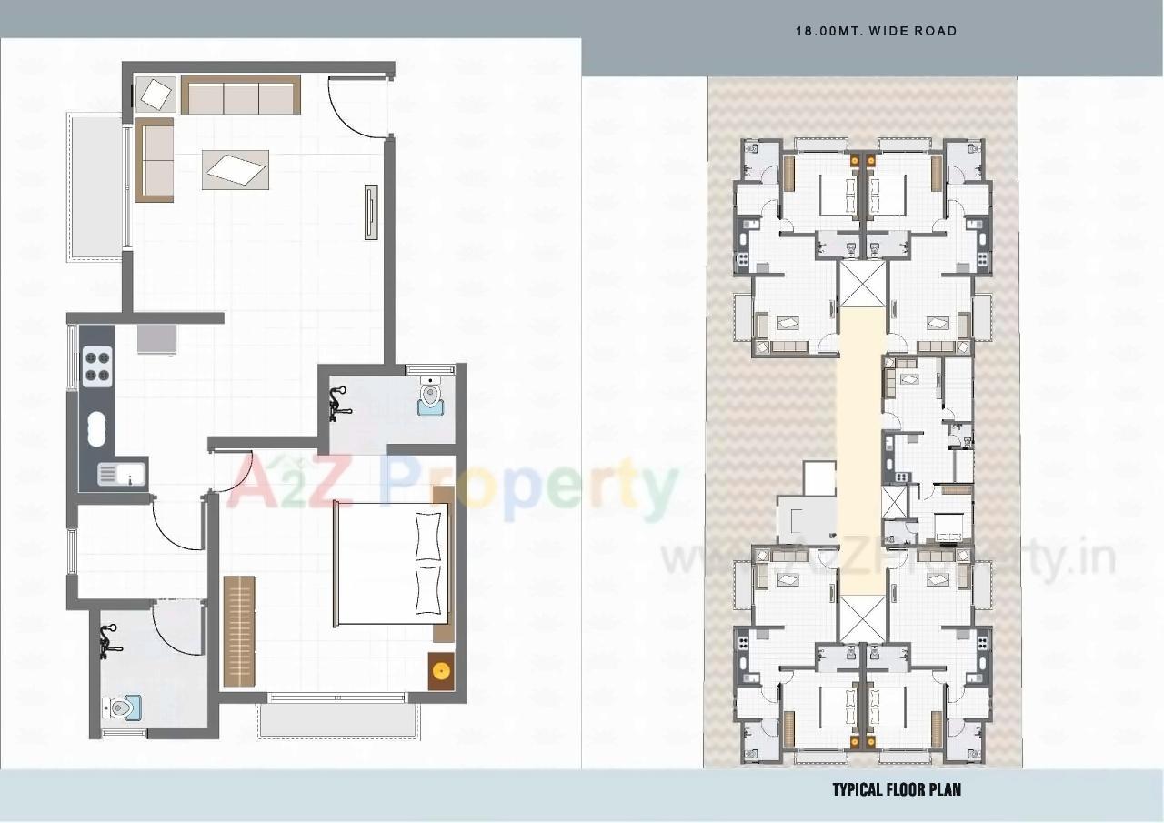 Layout of real estate project Siddhnath Plaza located at Sevasi, Vadodara, Gujarat