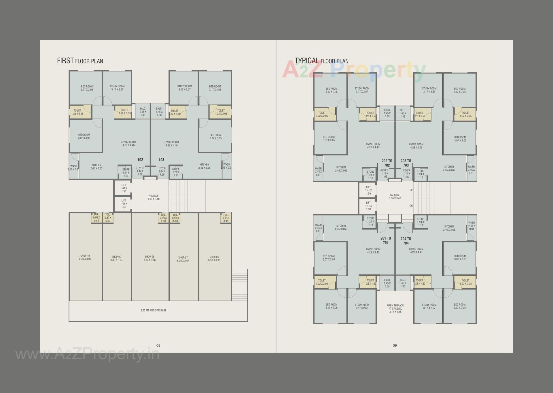 Layout of real estate project Signature Residency located at Sama, Vadodara, Gujarat