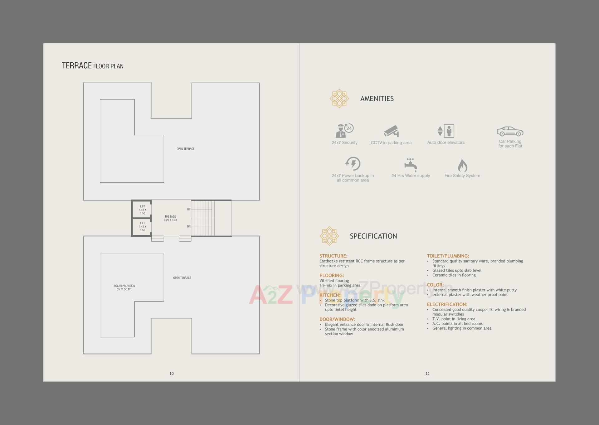 Layout of real estate project Signature Residency located at Sama, Vadodara, Gujarat