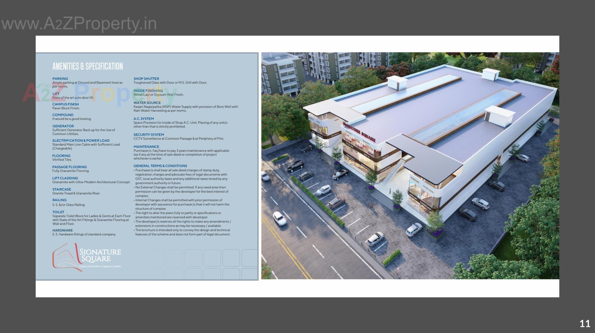  of real estate project Signature Square located at Karjan, Vadodara, Gujarat