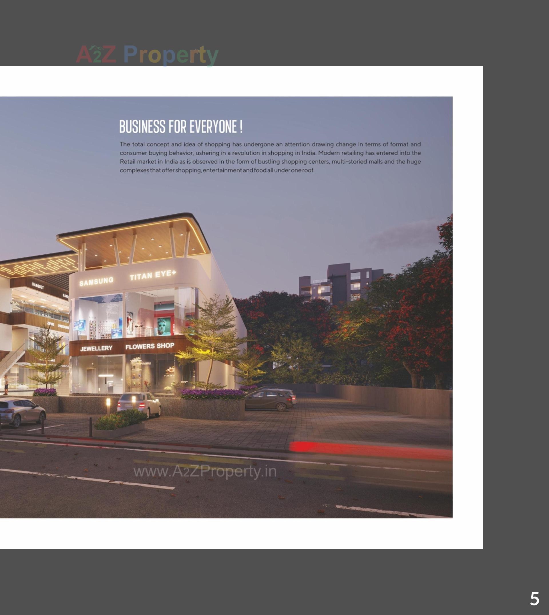 3D Elevation of real estate project Signature Square located at Karjan, Vadodara, Gujarat