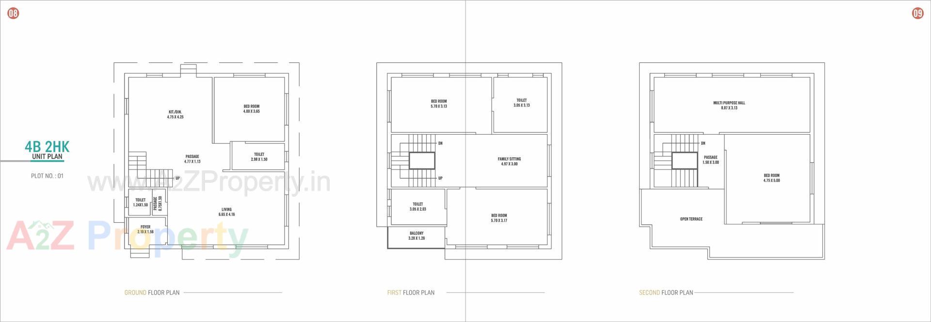 Layout of real estate project Signature Villa located at Sama, Vadodara, Gujarat