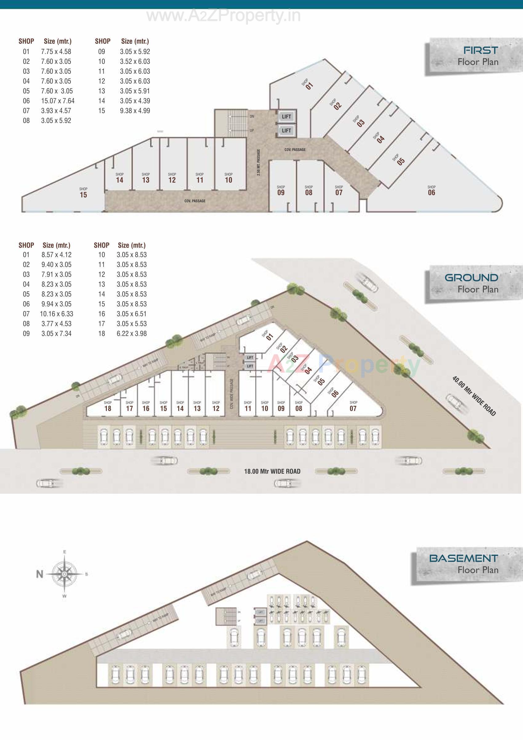 Layout of real estate project Silver Arc located at Vadodara, Vadodara, Gujarat