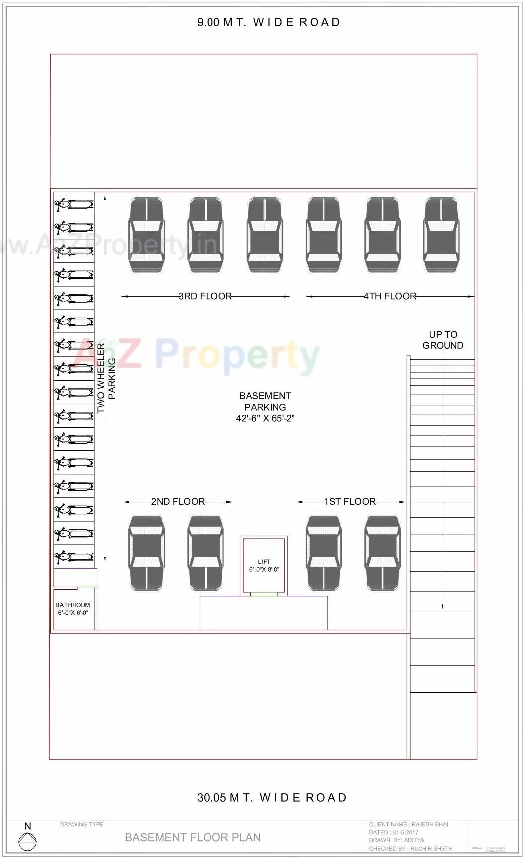 Layout of real estate project Silver Fortune located at Jetalpur, Vadodara, Gujarat