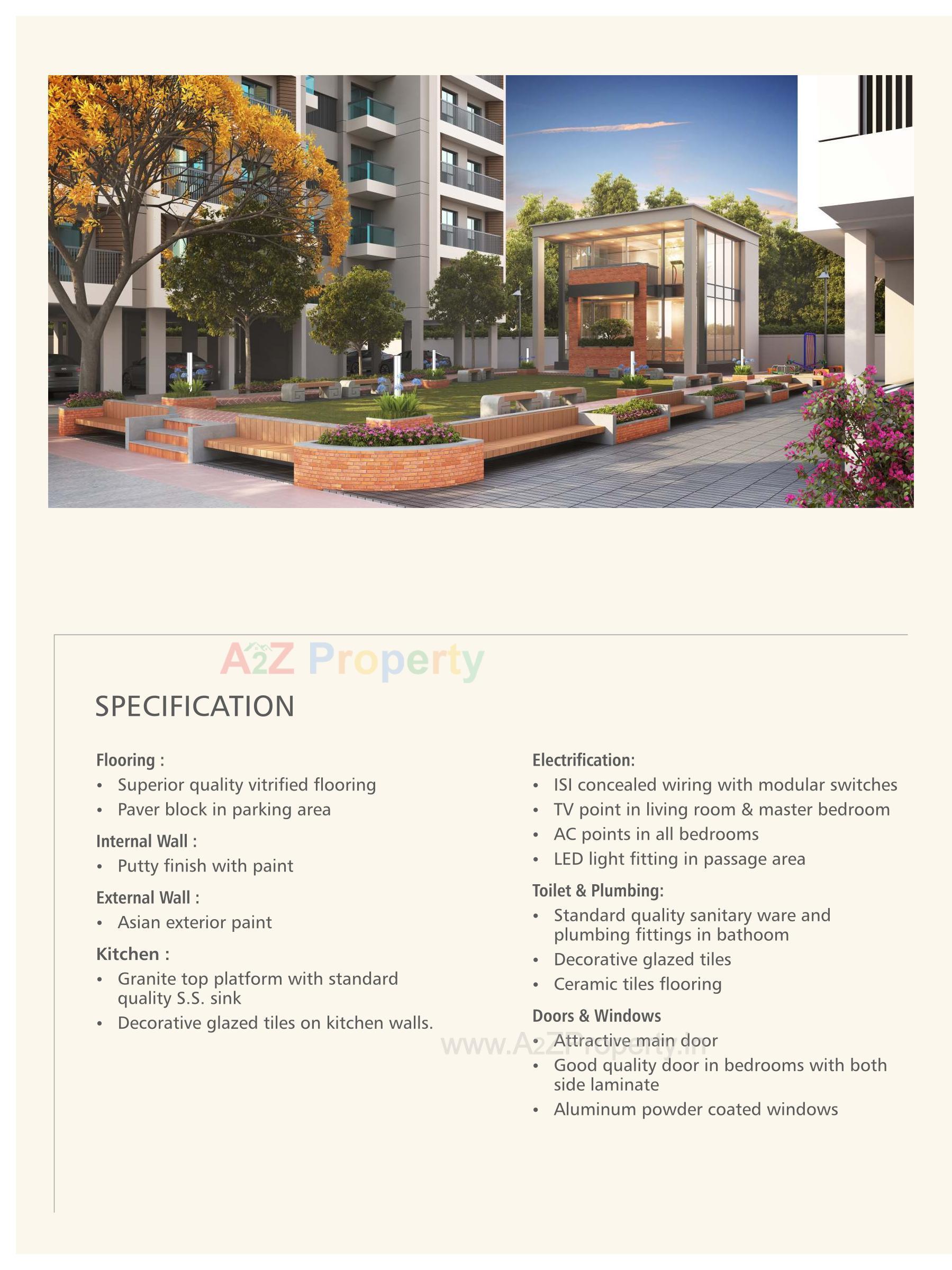 3D Elevation of real estate project Silver Oak located at Harni, Vadodara, Gujarat
