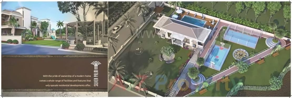 3D Elevation of real estate project Silver Palm located at Kapurai, Vadodara, Gujarat