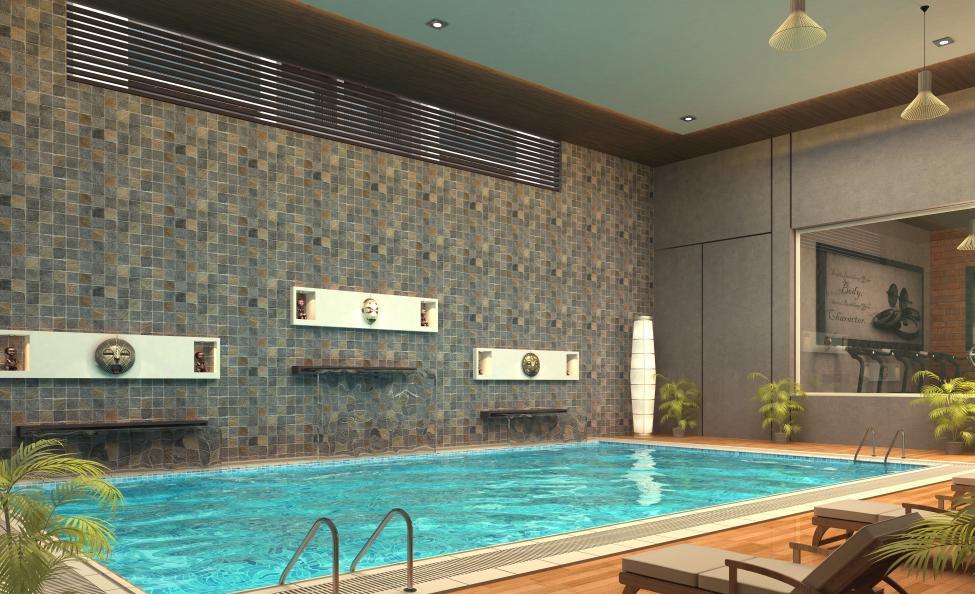 Swimming Pool of real estate project Silver Sky located at Harni, Vadodara, Gujarat
