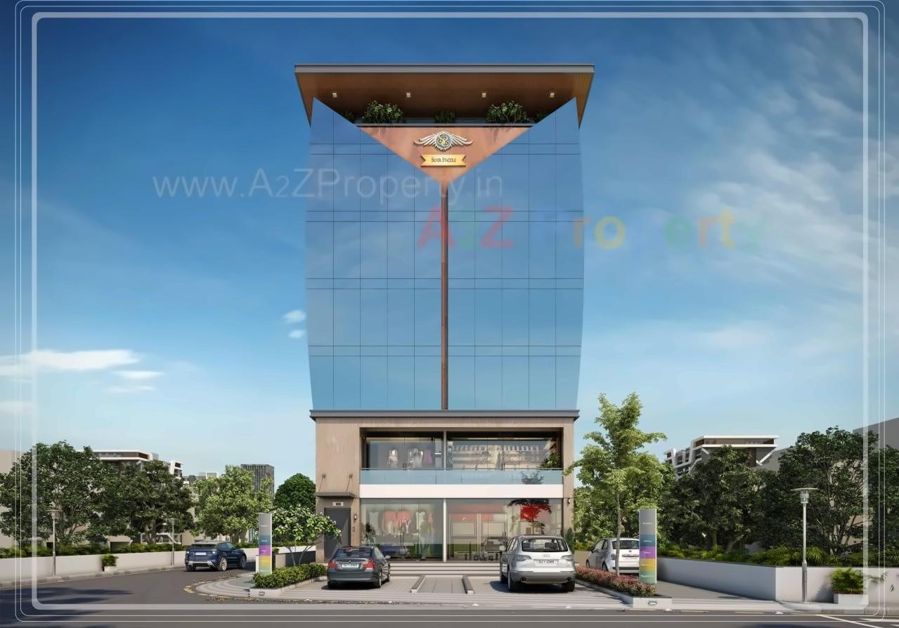 3D Elevation of real estate project Silver Staddle located at Gotri, Vadodara, Gujarat