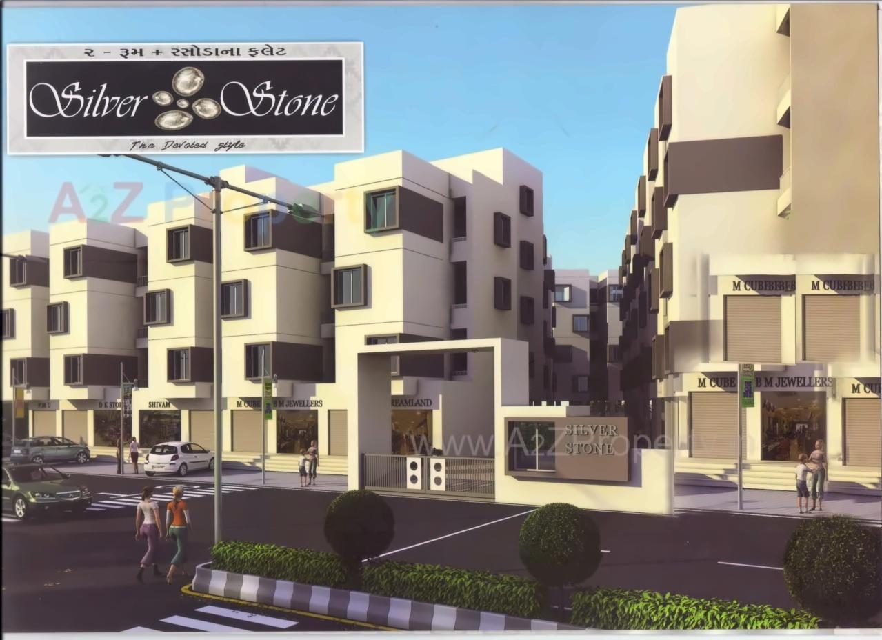 3D Elevation of real estate project Silver Stone located at Kapurai, Vadodara, Gujarat