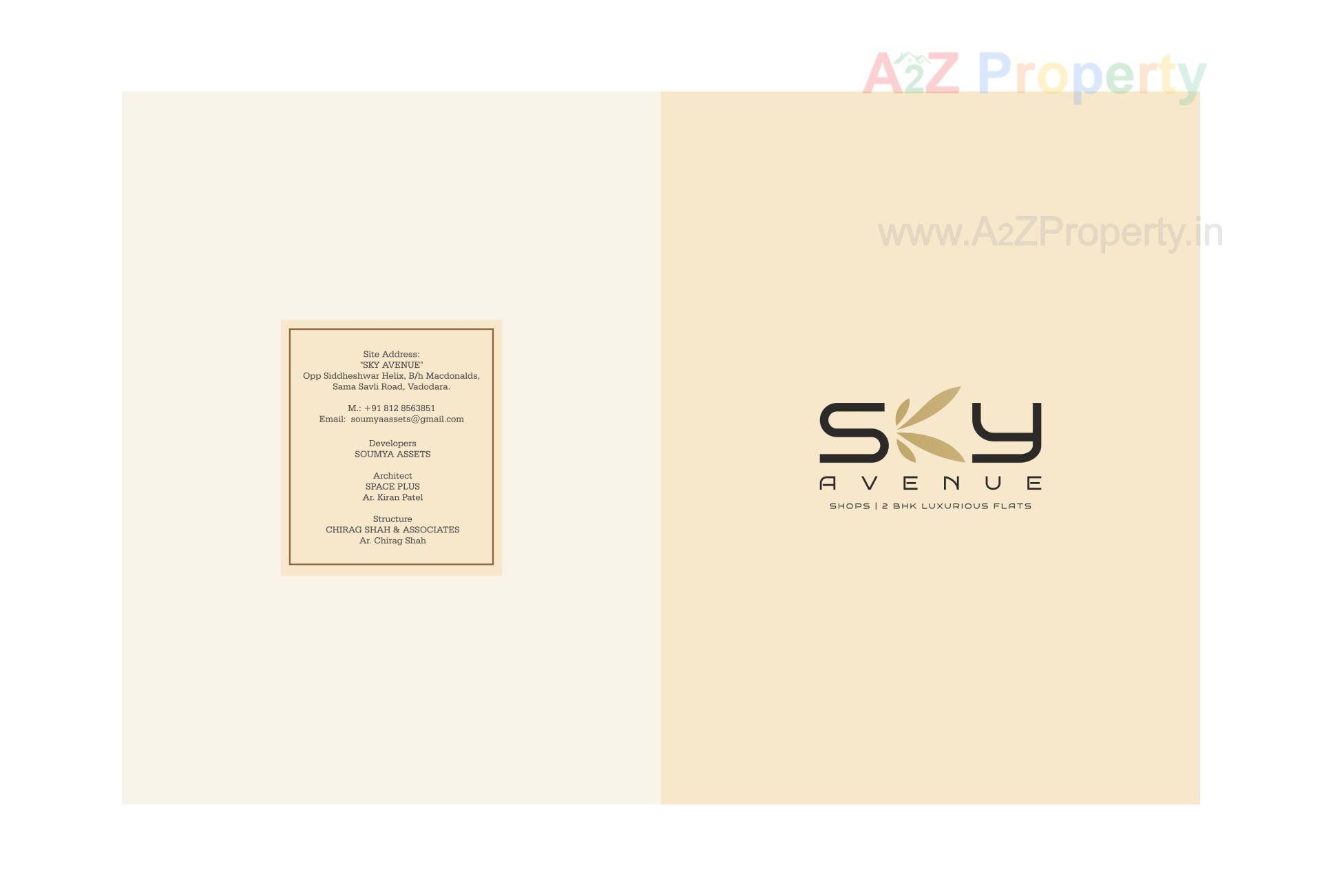  of real estate project Sky Avenue located at Vemali, Vadodara, Gujarat