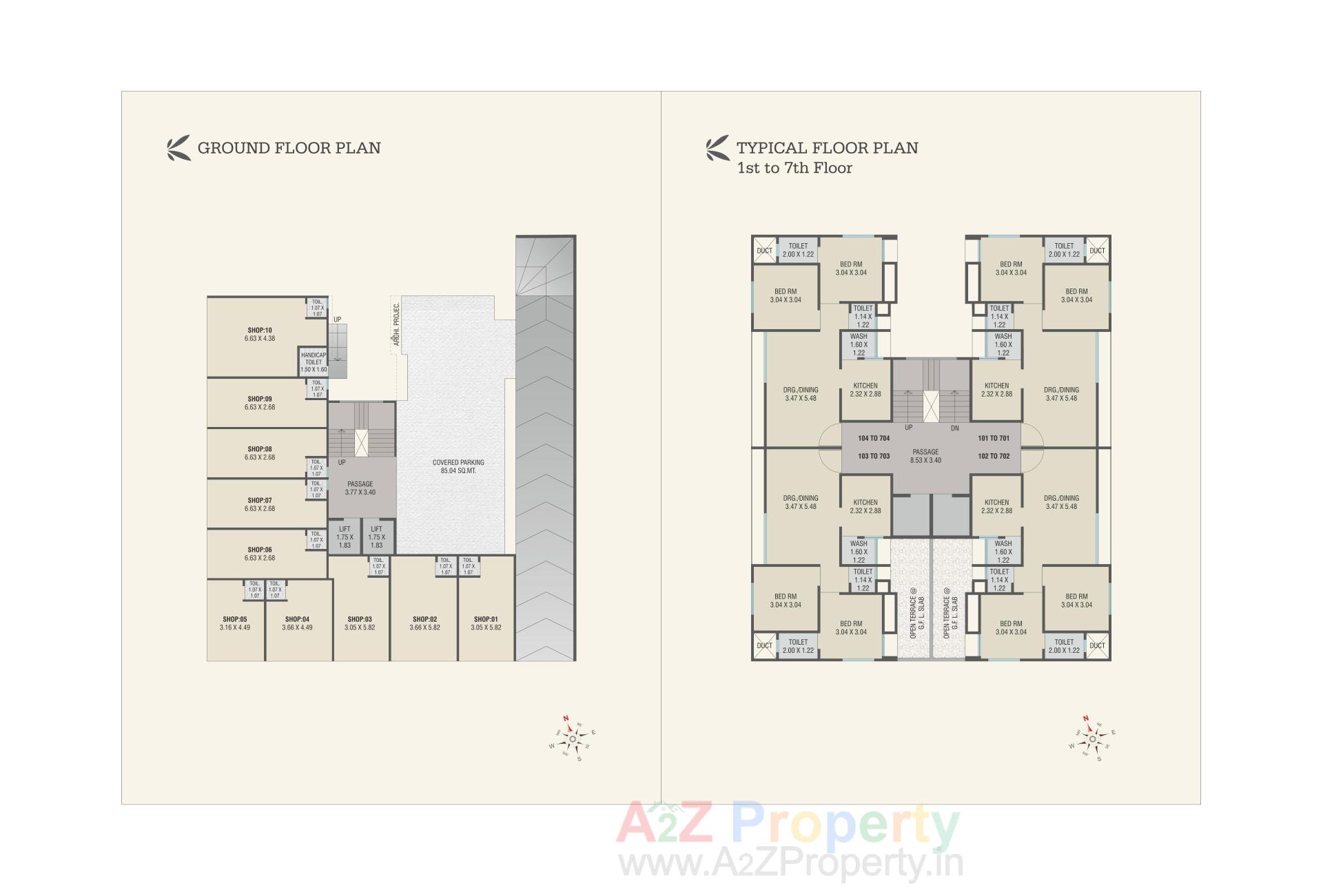 Layout of real estate project Sky Avenue located at Vemali, Vadodara, Gujarat
