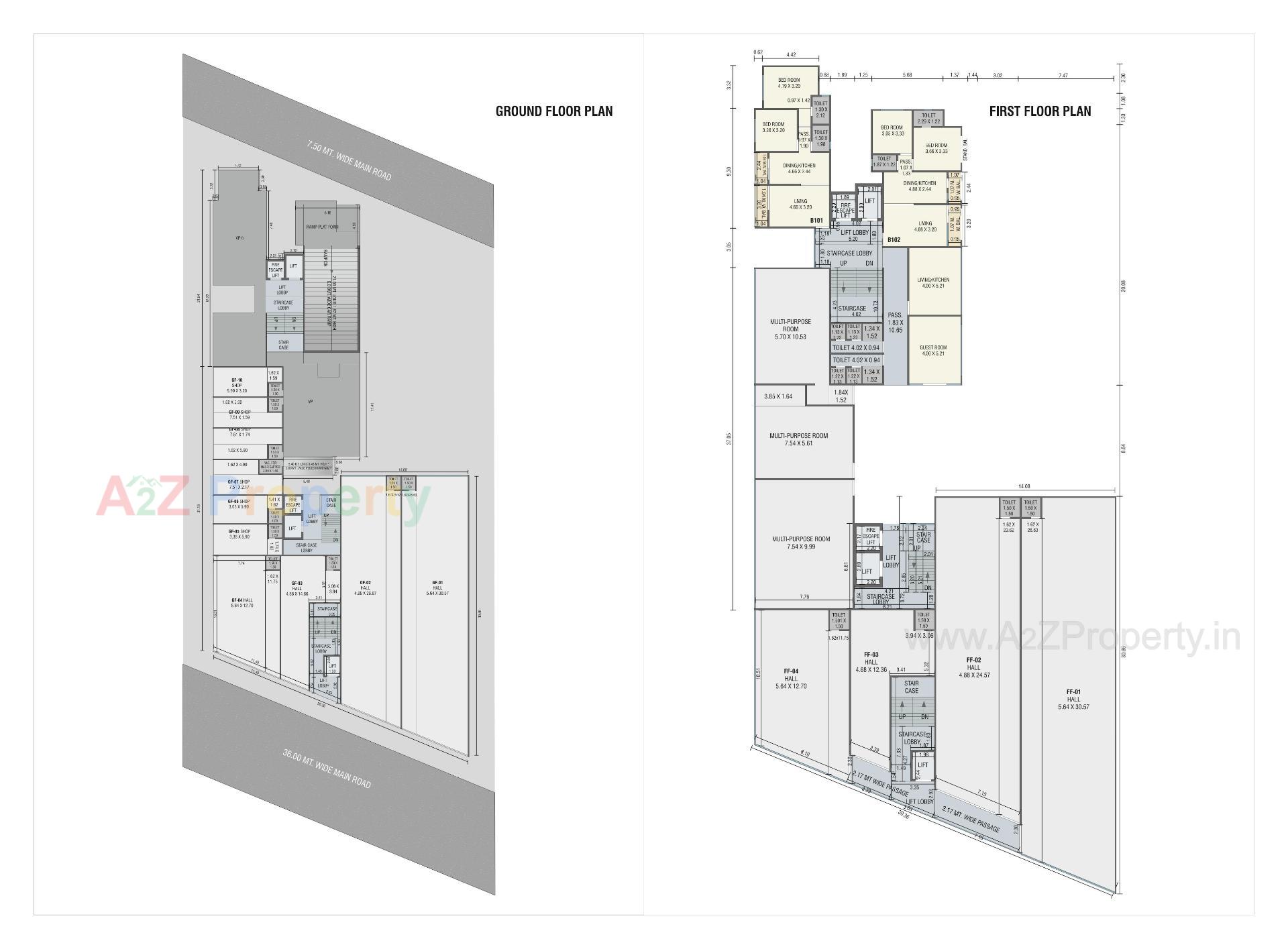 Layout of real estate project Sky Gateway located at Danteshwer, Vadodara, Gujarat