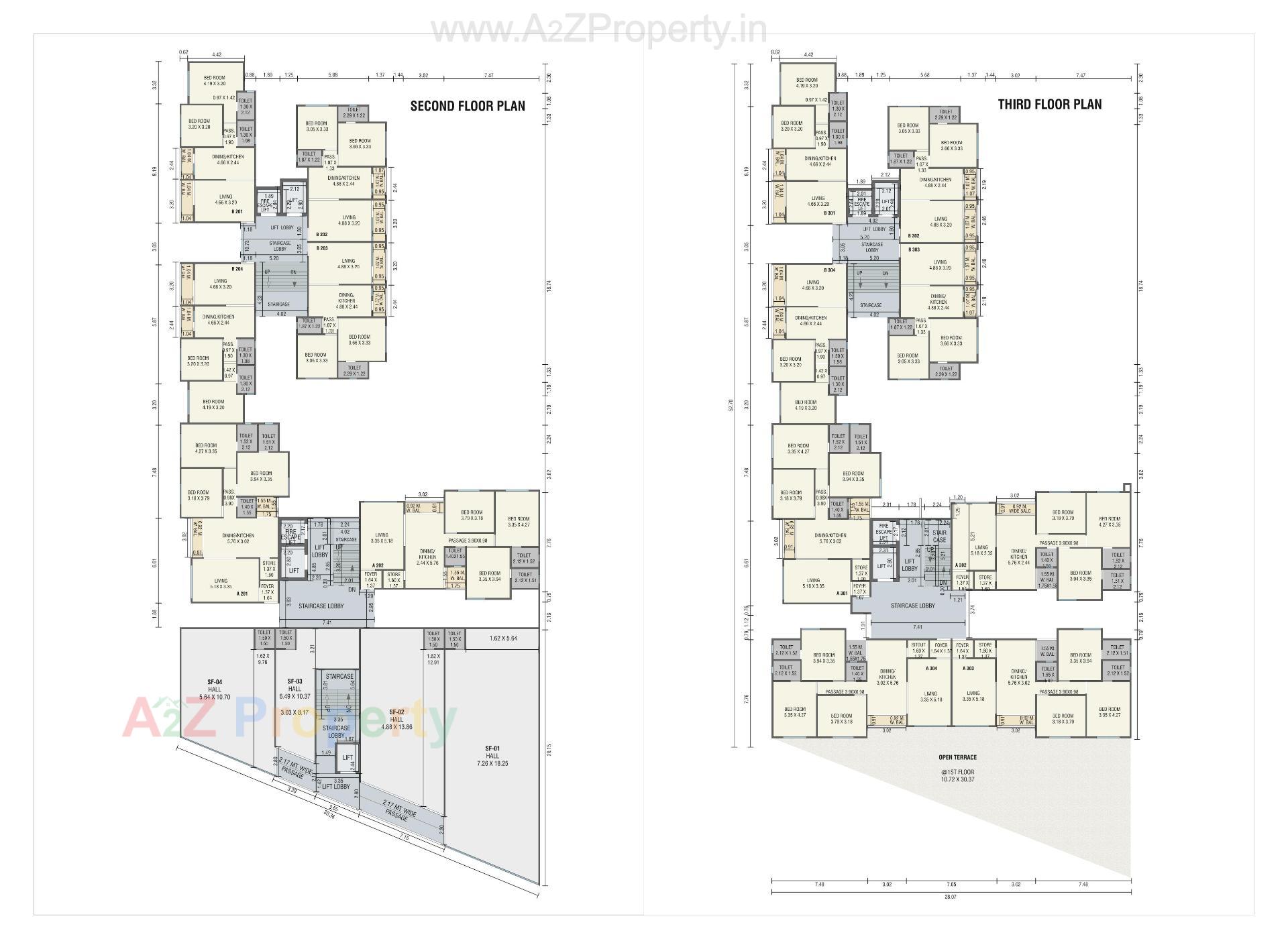 Layout of real estate project Sky Gateway located at Danteshwer, Vadodara, Gujarat
