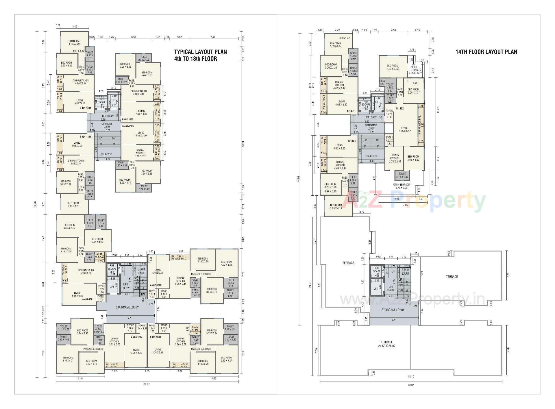Layout of real estate project Sky Gateway located at Danteshwer, Vadodara, Gujarat