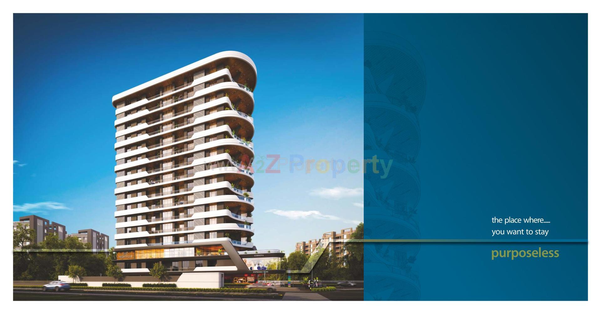 3D Elevation of real estate project Sky Heights located at Tarsali, Vadodara, Gujarat