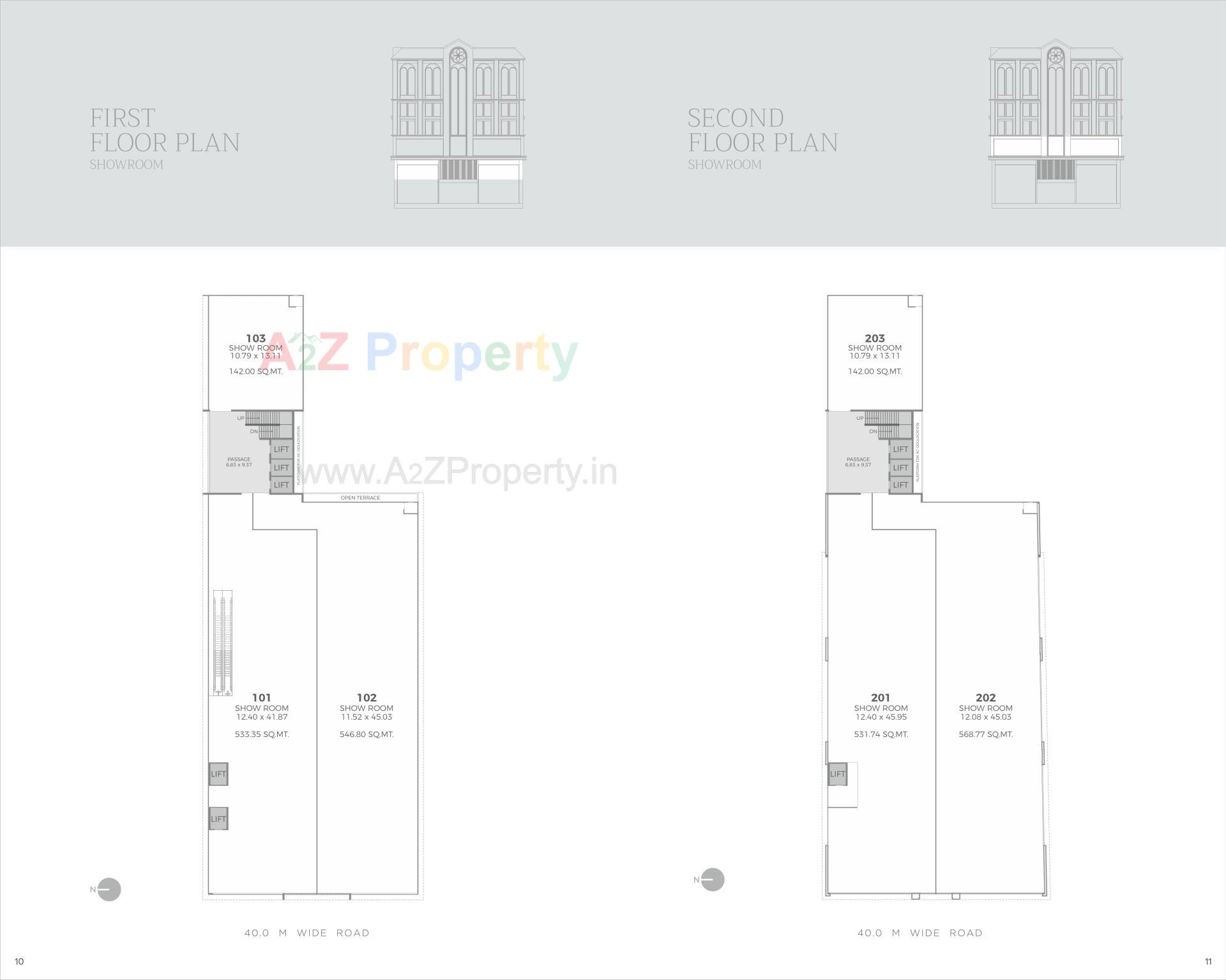 Layout of real estate project Sky Landmark located at Bapod, Vadodara, Gujarat
